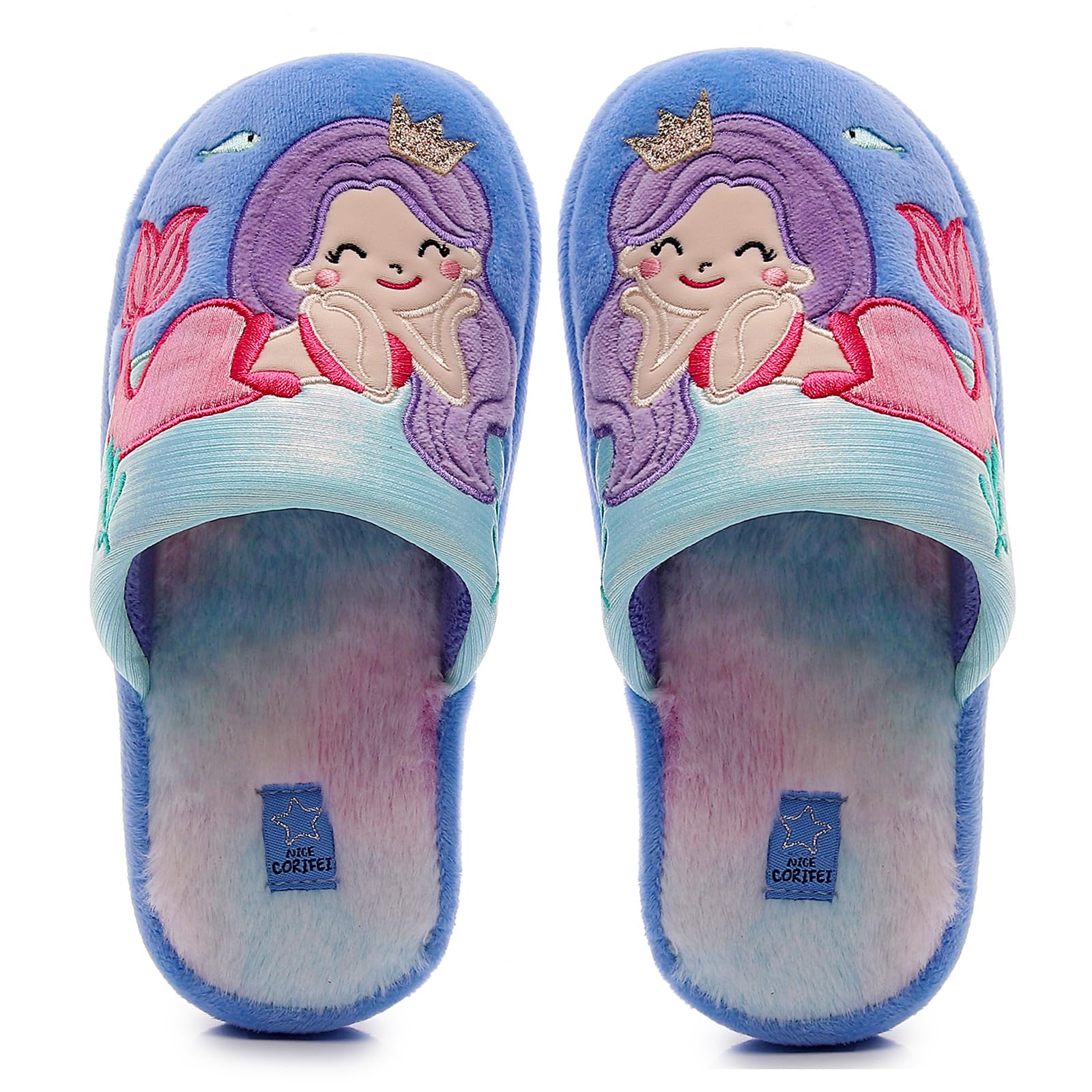 Kids Family Unicorn Slippers Household Anti-Slip Indoor Home Slippers for Girls and Boys