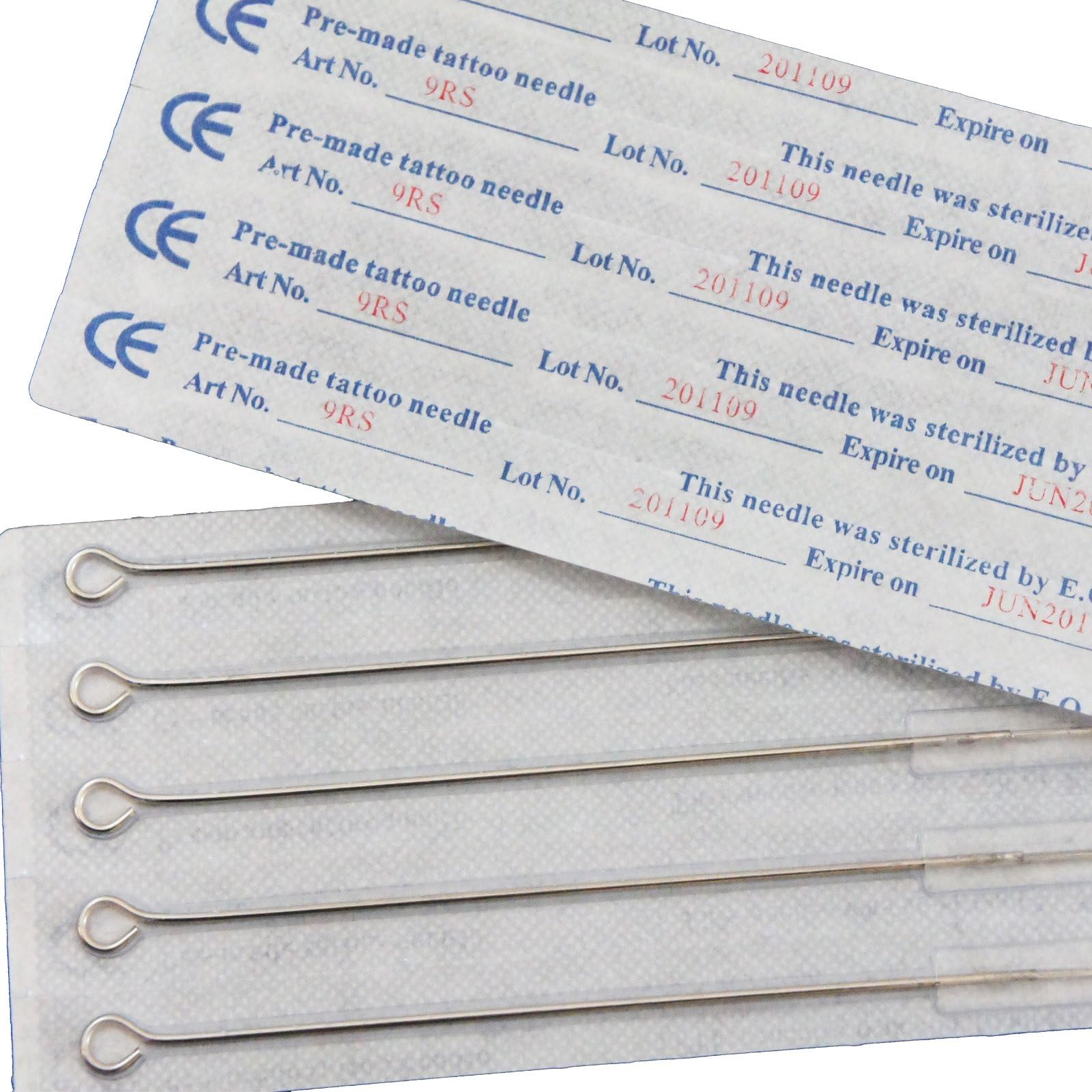 50 Tattoo Needles 13m1 "Needleboy" 13 Magnum Single Stack