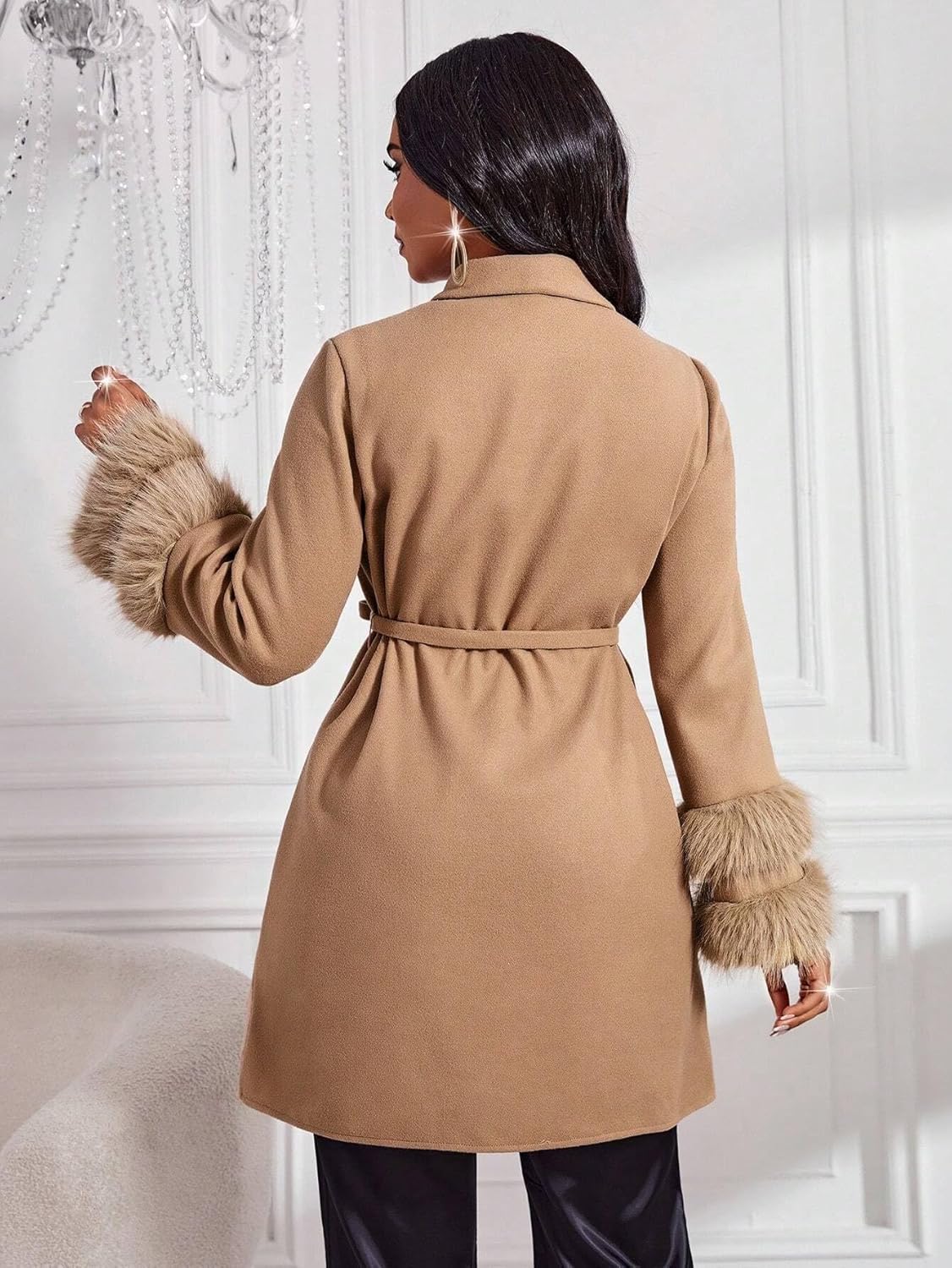 Womens Fashion Trench Outwear Autumn And Winter Elegant Coat Jacket Coat