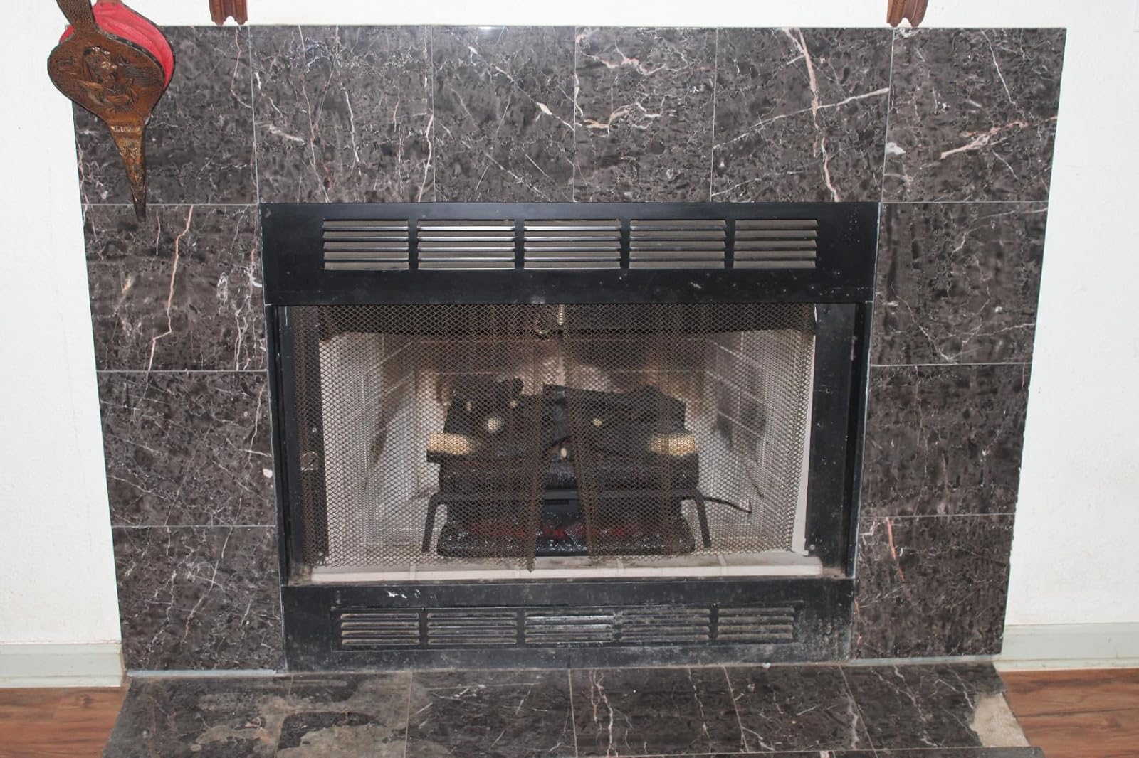 Sets Into Temco Mfg. Fireplace