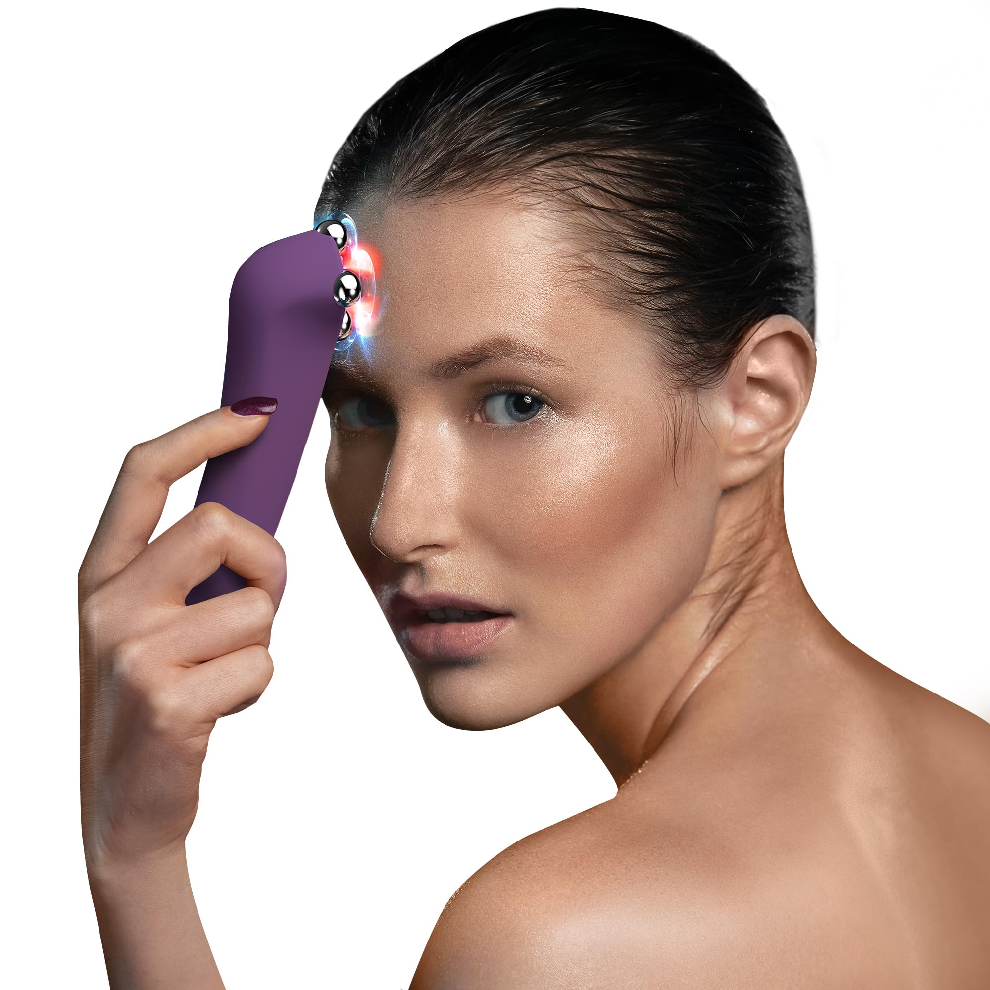 FAQ 401 Dispositivo Lifting Viso A Microcorrente - LED Blu E Rosso | Dispositivo A Microcorrente, Massaggiatore Viso, Lifting, LED Rosso E Blu, Drenaggio Linfatico, Tonificazione, Con IA