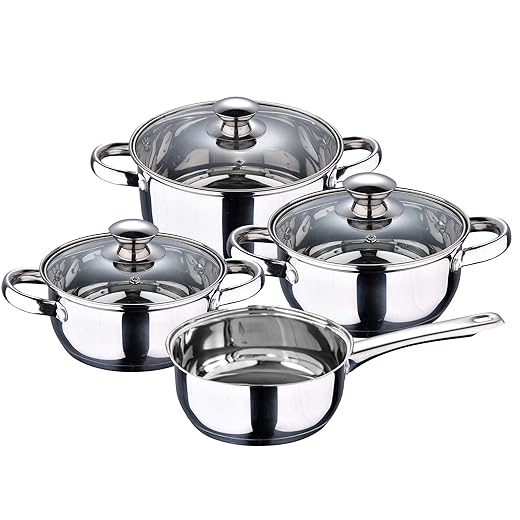 San Ignacio - Batería De Cocina 7 Piezas Faro Fabricada En Acero Inoxidable Apta Para Todo Tipo De Fuegos En Oferta San Ignacio Batería De Cocina 7 Piezas Cazo Sin Tapa Ø16 (1.5L) / Cacerola Ø16 (1.5L) Cacerola Ø18 (2.0L) Cacerola Ø20 (3.0L), Acero Inoxidable, Inducción