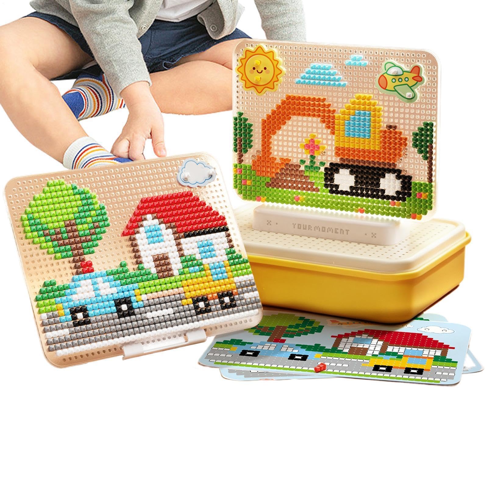 Puzzle per unghie a fungo per bambini, creativo, fai da te, da tavolo