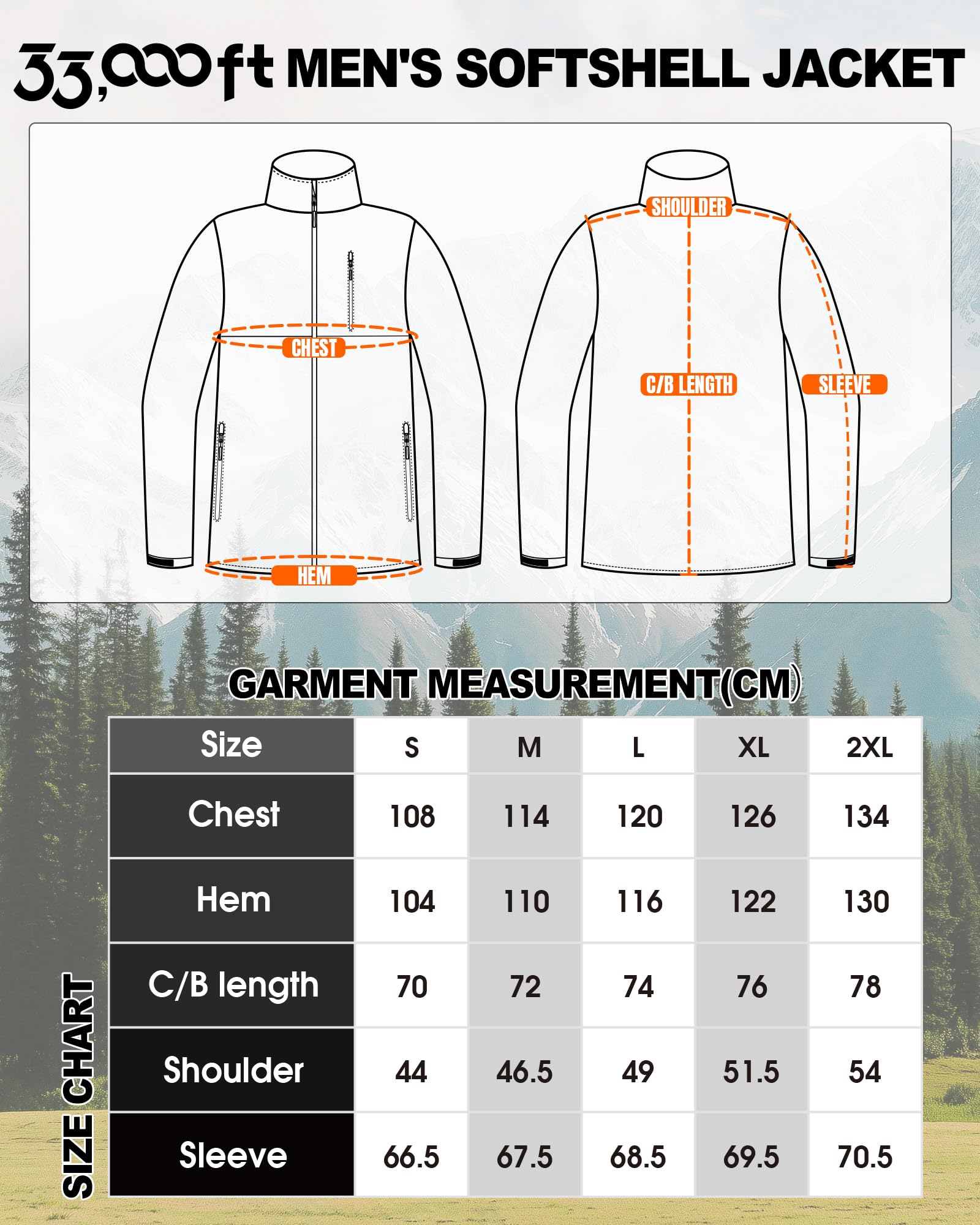 Outdoor Ventures Chaqueta softshell para hombre, impermeable, transpirable, chaqueta de senderismo, cortavientos, chaqueta deportiva ligera para correr, bicicleta, camping