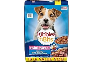 Kibbles 'N Bits Small Breed Mini Bits, Savory Beef & Chicken Flavors Dry Dog Food