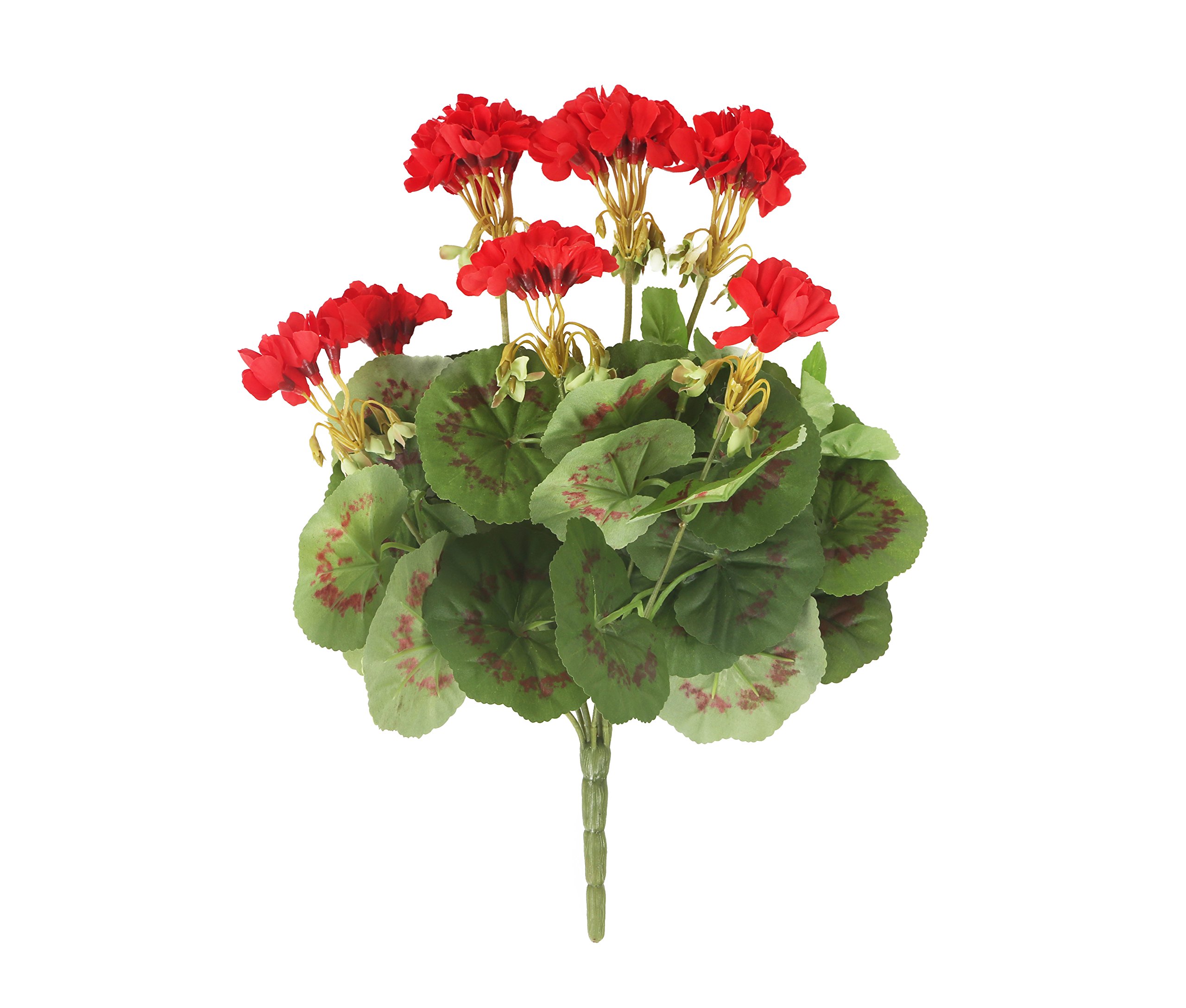 Closer2Nature - Red Geranium Artificial Plant; 38cm Fake Geranium Plug Plant; Artificial Flowers Perfect as Indoor Plant or Outdoor Plants - Pot Not Included โ image 1