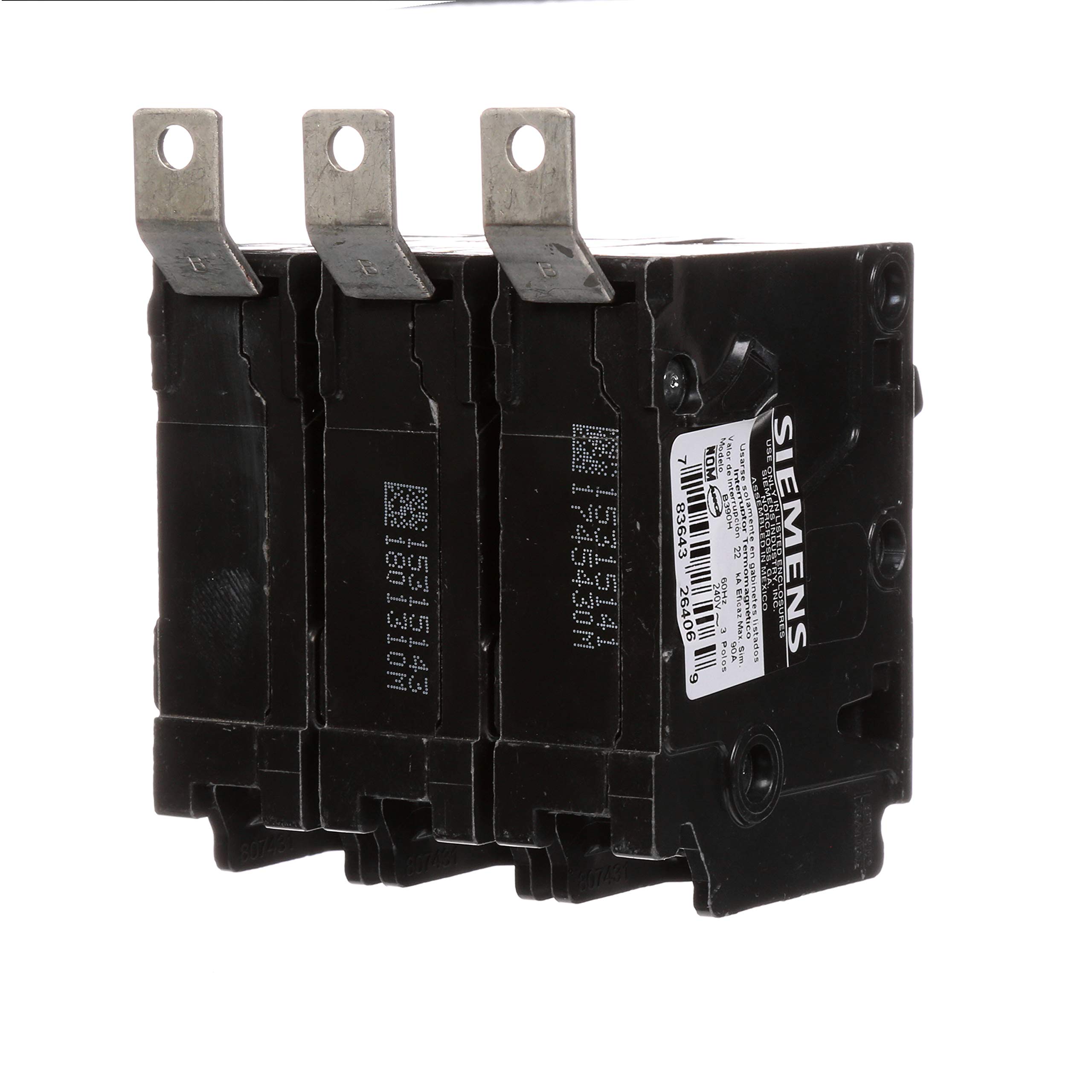 Siemens B390H 90-Amp Three Pole 240-Volt 22KAIC Bolt in Breaker