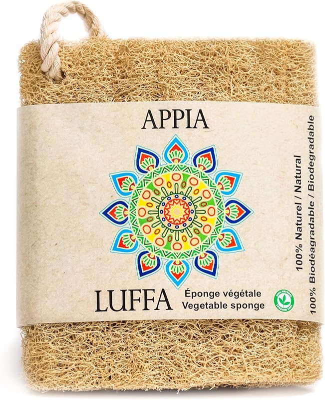 Bucha vegetal Appia Luffa média 15,01 cm para banho e ducha