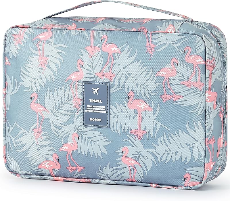 Necessaire suspensa Mossio com gancho, organizador de viagem com compartimentos
