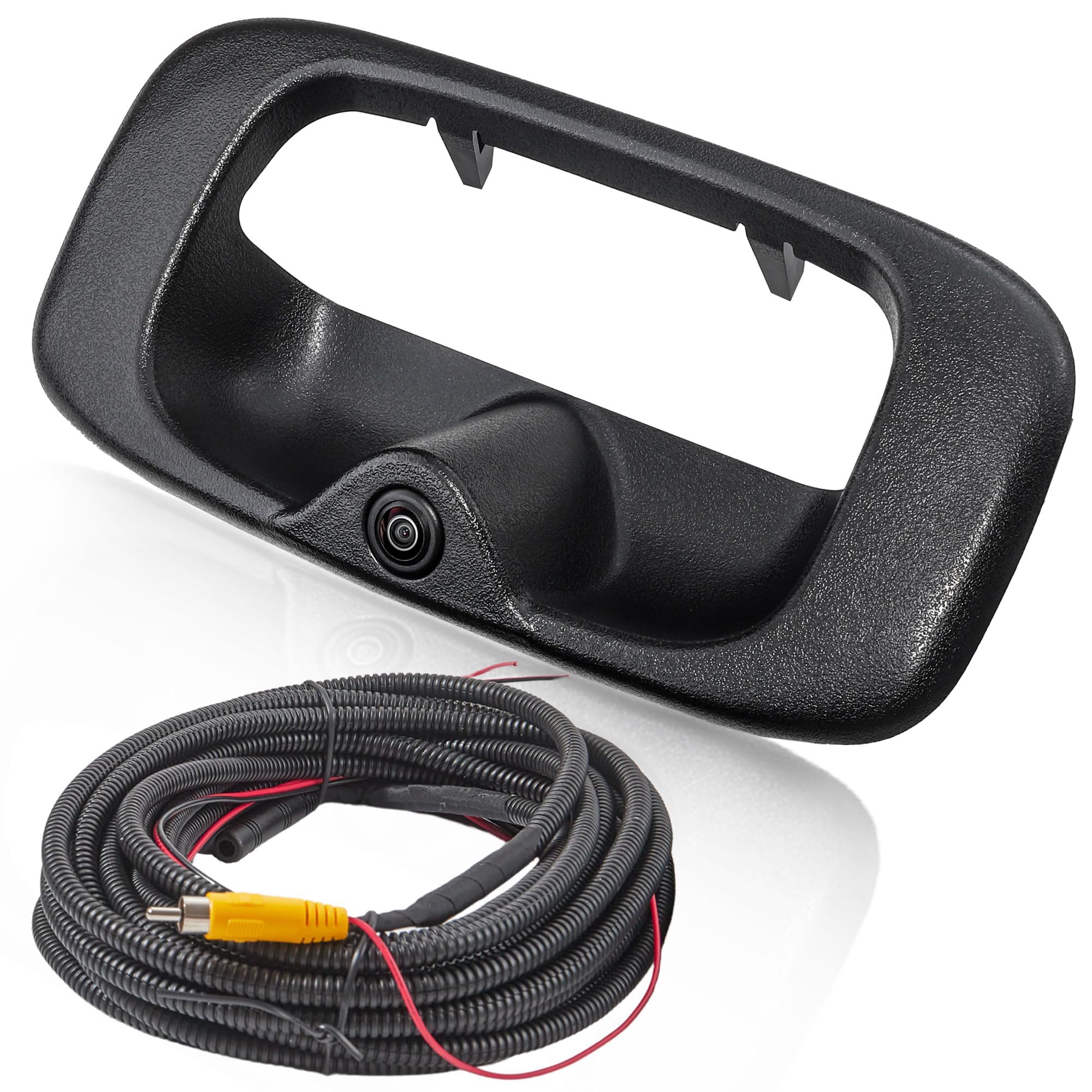 Tailgate Handle Backup Camera for 1999-2006 Chevy Silverado GMC Sierra 1500 2500 3500 HD Classic Tailgate Reversing Rear View Back Up Camera RCA Plug, Replaces# 15228539, GM1915105, GM1916102