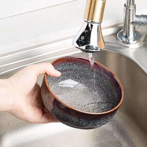 Miniatura 6 de Juego de cuencos de 22 onzas para servir, juego de cuencos de cerámica de 2 a 5.75 pulgadas para ensalada, sopa, cuencos de cereales para cocina