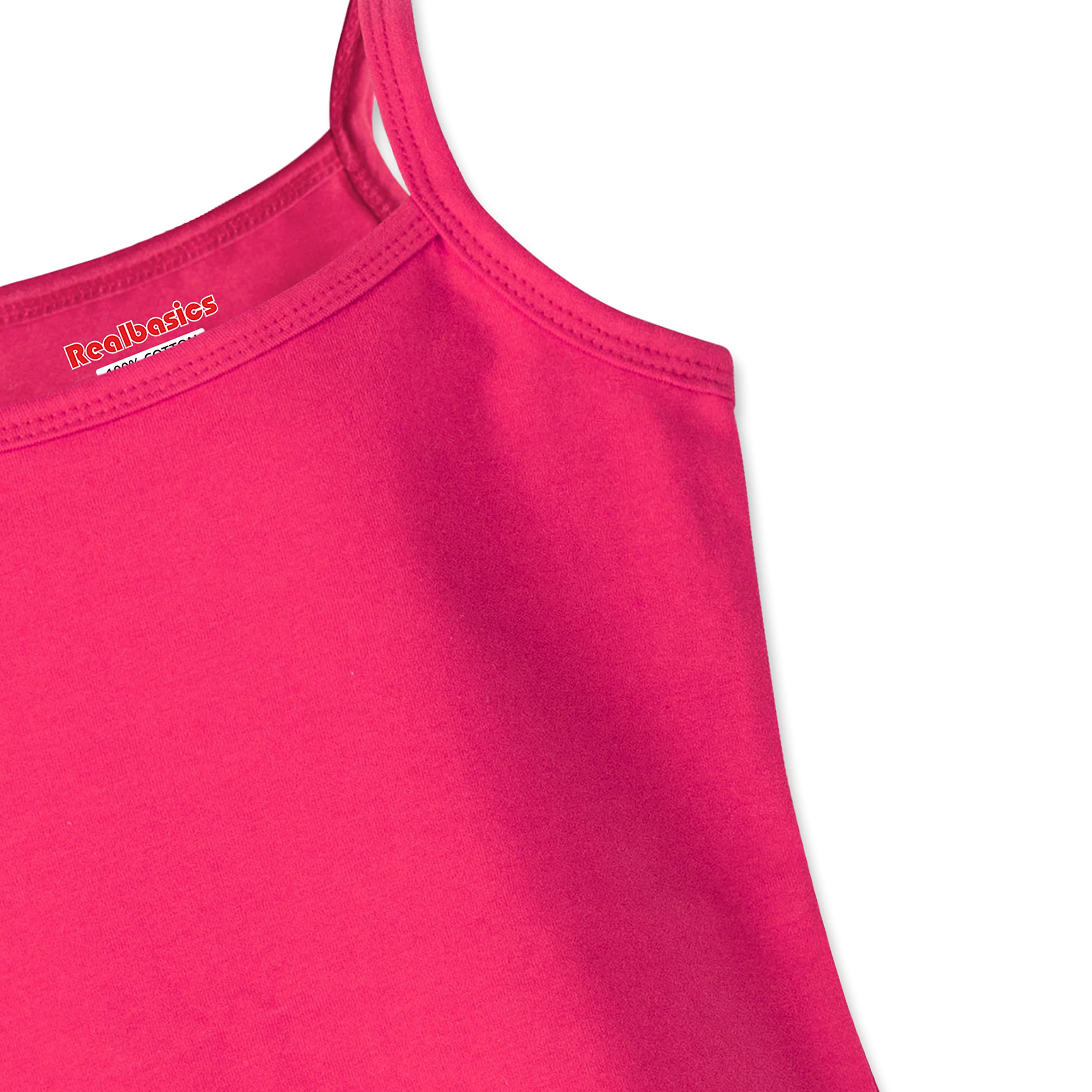 Real Basics Girl Cotton Fitted Camisole (RB-G-SLIP-P5-9-10Years-Set7_Multicolor_9 Years-10 Years) - Image 7 thumbnail