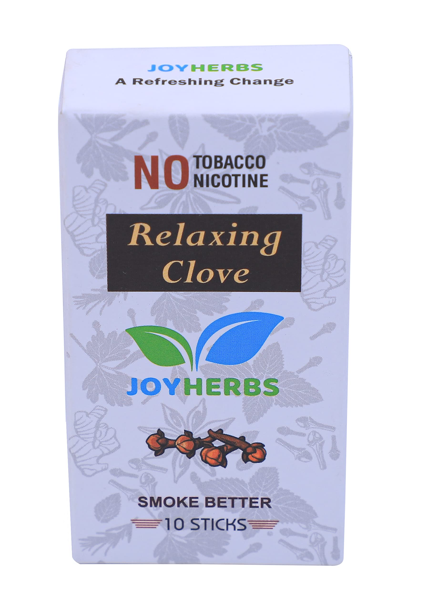 JOYHERBS Herbal Cigarettes For Smoking 100% Tobacco Free and Nicotine Free Clove Flavoured King Size Herbal Smoke Sticks(Pack of 10) | (Herbal Smokes - No nicotine/No Tobacco) (B0BXHHLN2G) Amazon Price History, Amazon Price Tracker