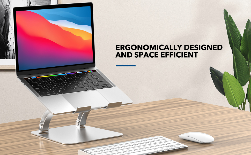 Soporte Para Portátil Ajustable En Altura - Ergonómico, Plegable Y Con Ventilación, Para Laptops De 10 A 17 Pulgadas