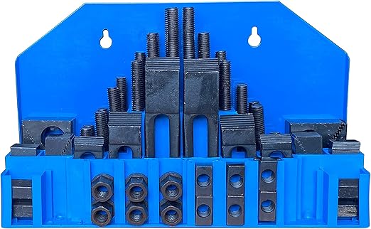 TEXALAN(R) Hold Down Clamp Clamping Set Kit Bridgeport Mill (5/8" Slot 1/2" Stud)
