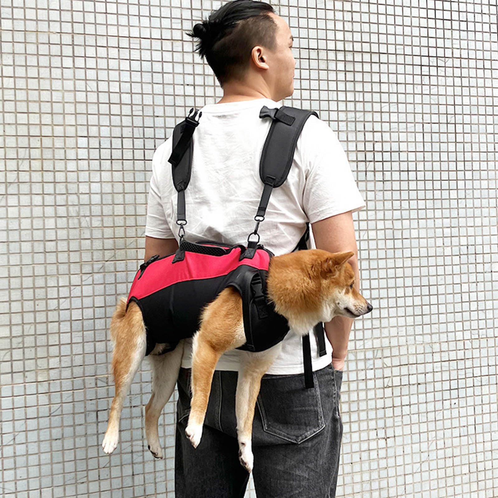 Borsa da viaggio per animali domestici, resistente all'acqua e regolabile, tracolla orizzontale che abbraccia la borsa per il trasporto del panno di Oxford di uso di viaggio dell'amante