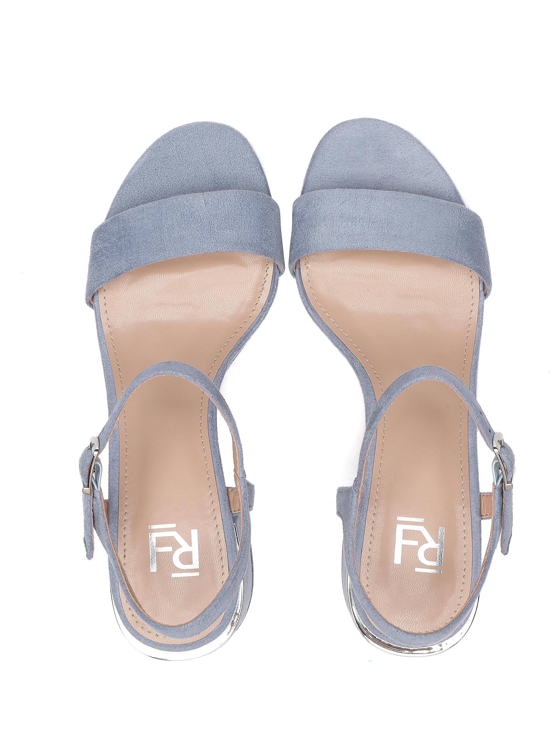 Sandalen Damen, Sandalen mit Riemchen, Schwarz/Grün/Blau/Mint/Weiß/Beige, Riemchensandalen, Sandaletten mit Absatz, 5 cm Blockabsatz, Kunstleder/Wildlederimitat, C553-K1781-12