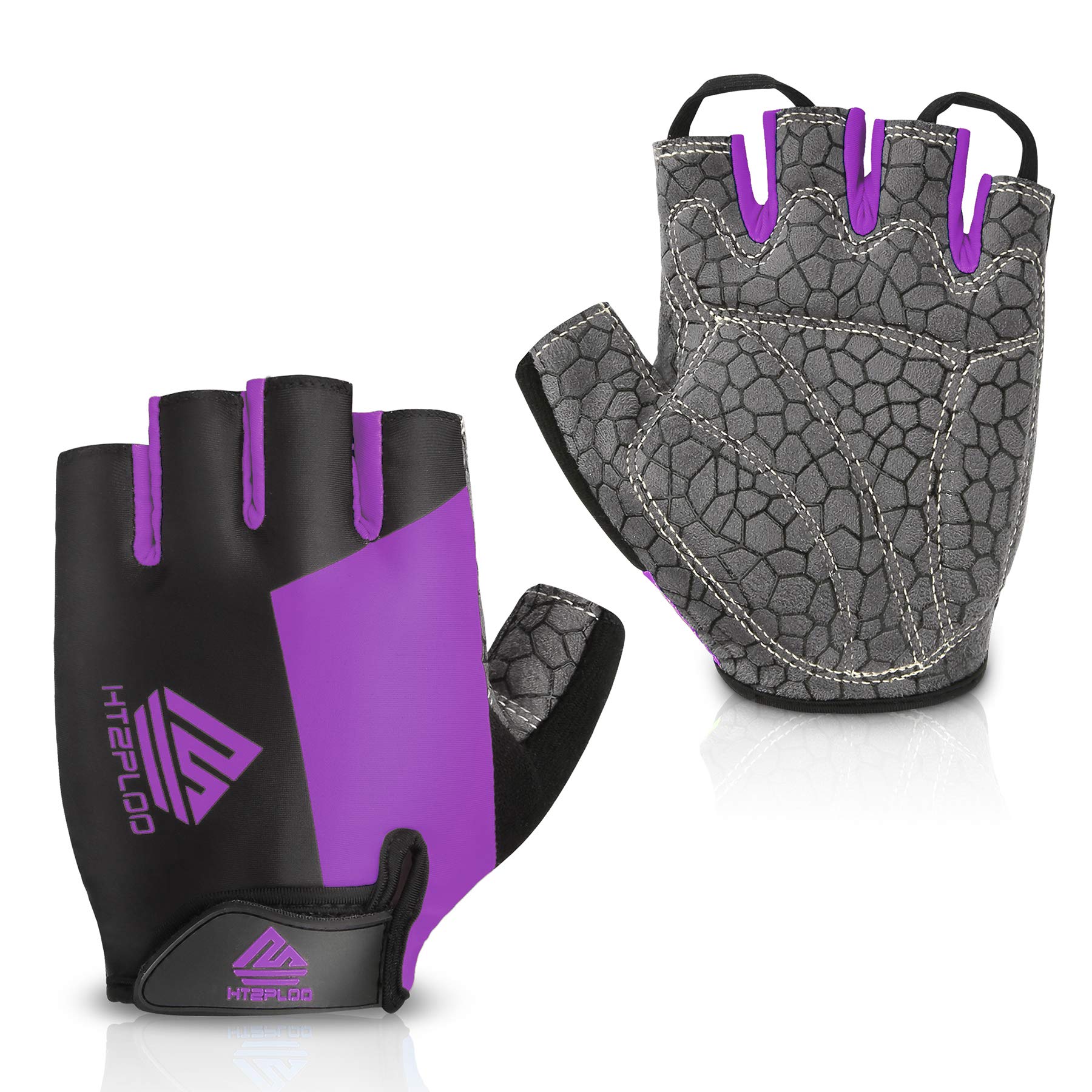 Bike Gloves Cycling Gloves Biking Gloves Bicycle Gloves for Men Women with Anti-Slip Shock-Absorbing Pad,Light Weight Half Finger Gloves for Cycling Workout Training Outdoor