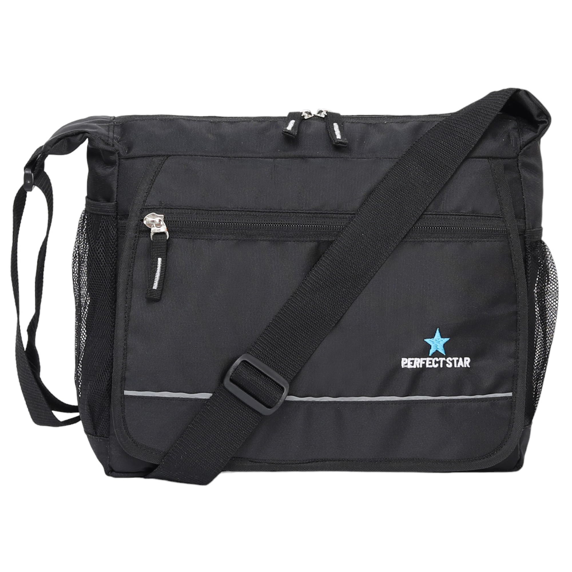 perfect star Unisex Crossbody side bags Messenger Bag, 30.5 x 24 x 10 cm, Adjustable Shoulder Strap, Multi-Pocket sling bag for man travel-picture-33