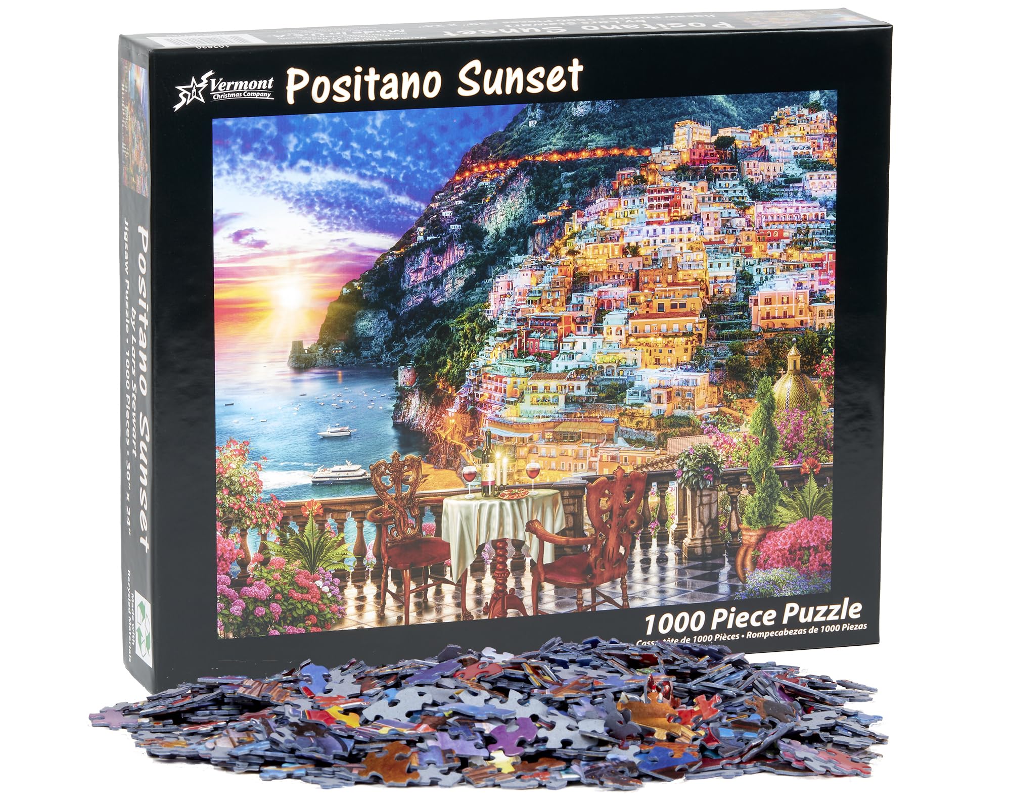 Vermont Christmas Company Positano Jigsaw Puzzle 1000 Pezzi