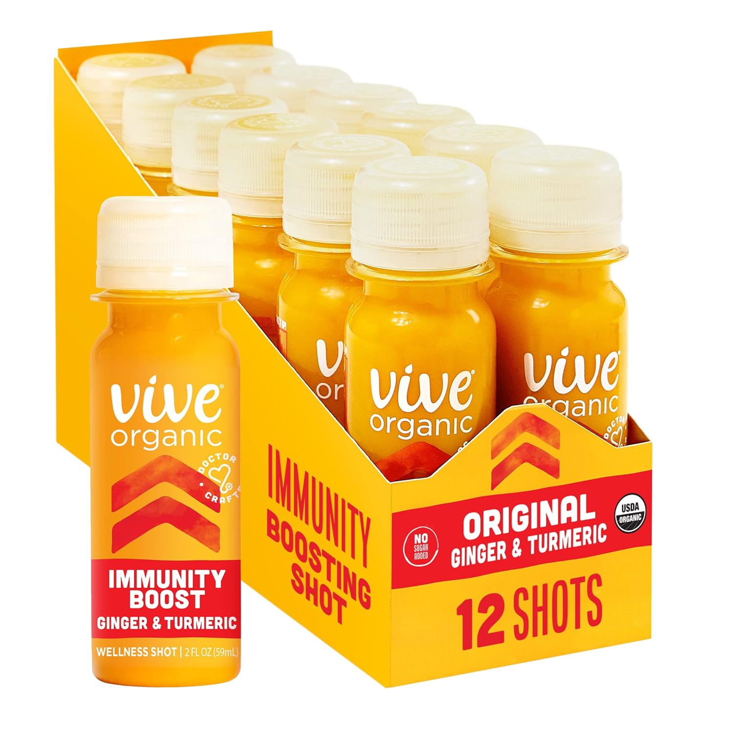 Vive Organic Immune Support Shot, ColdPressed Ginger