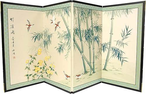 Miniatura 10 de Oriental Furniture 36" Shing Huo Blossom, Negro, palo de rosa