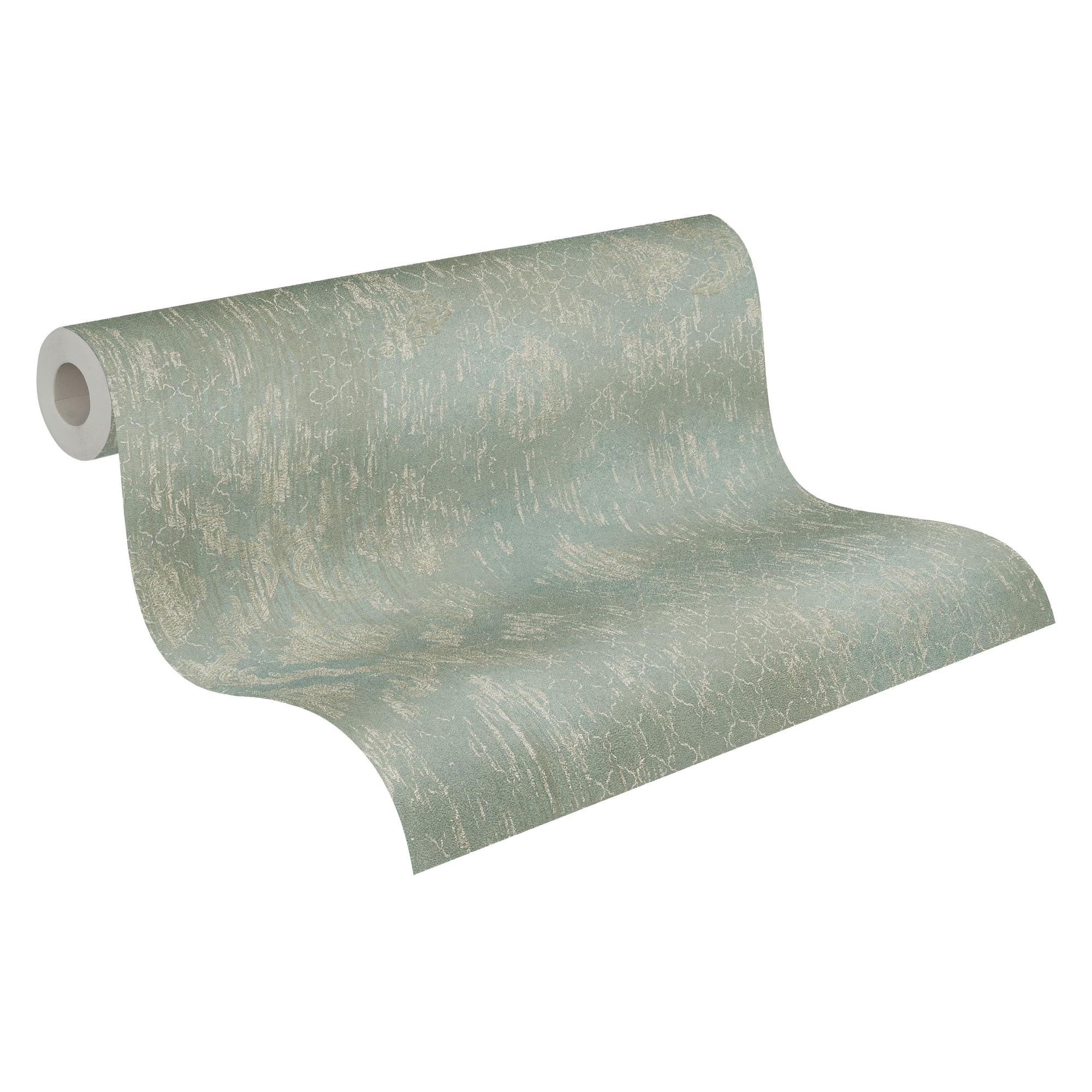 Papier peint intissé vert et champagne Livingwalls 10x0,53m 786725