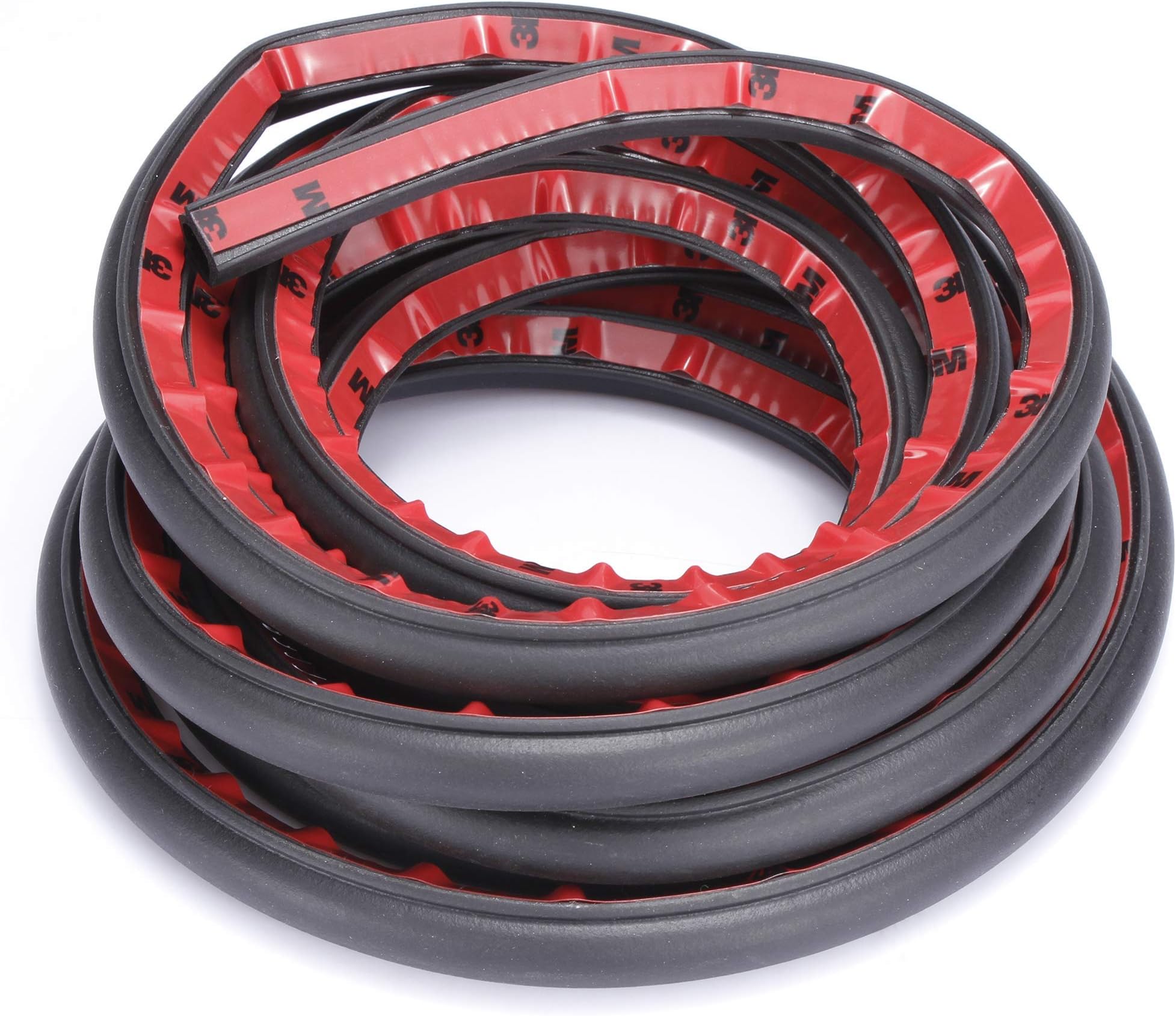 Fafada Large D Shape Car Door Seal Strips l Window Weather Strip 4 meter 15mm x 15mm Interior & Exterior PVC Rubber Band For Car Van Truck Door Bonnet Boot Edge Trim Rubber Seal (TWO)