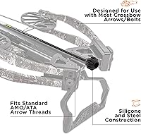 Vista 3 de Allen Company Titán Crossbow Bolt De-Cocking Head, roscas de flecha estándar AMO/ATA, silicona/acero, negro