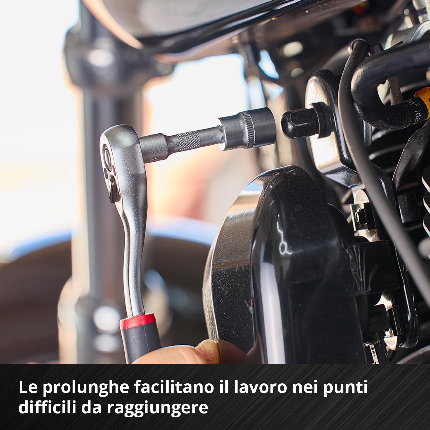 Einhell E-Case inserto portautensili 60 pezzi set di bussole e cricchetto | Cricchetti | bussole per candele | bussole | prolunghe per bussole | giunti cardanici | sistema E-Case
