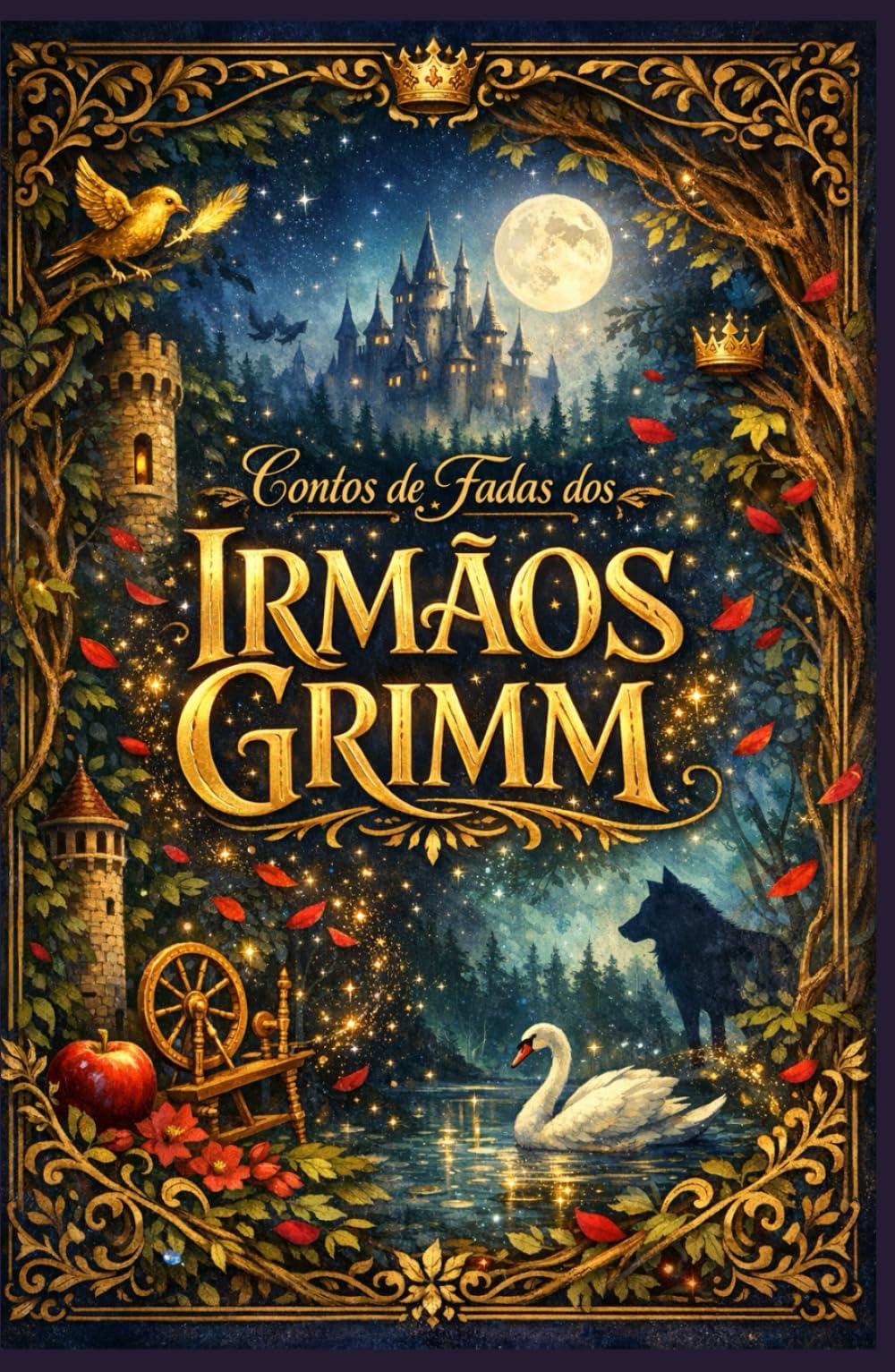 Contos de Fadas dos Irmãos Grimm – Antologia (Edição Ampliada): Histórias icônicas como Branca de Neve, Rapunzel, Chapeuzinho Vermelho, João e Maria e Cinderela e muito mais.