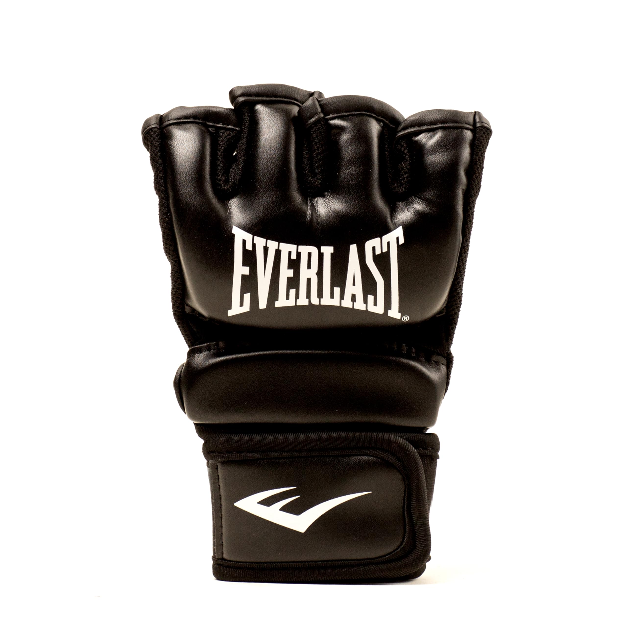 Everlast Core Everstrike MMA Gloves Black, Training Gloves for Pad Work & Sparring, High Flex Panels, Foam Padded Knuckles and Double Wrap Compression Closure System - Authentic Everlast Gear
