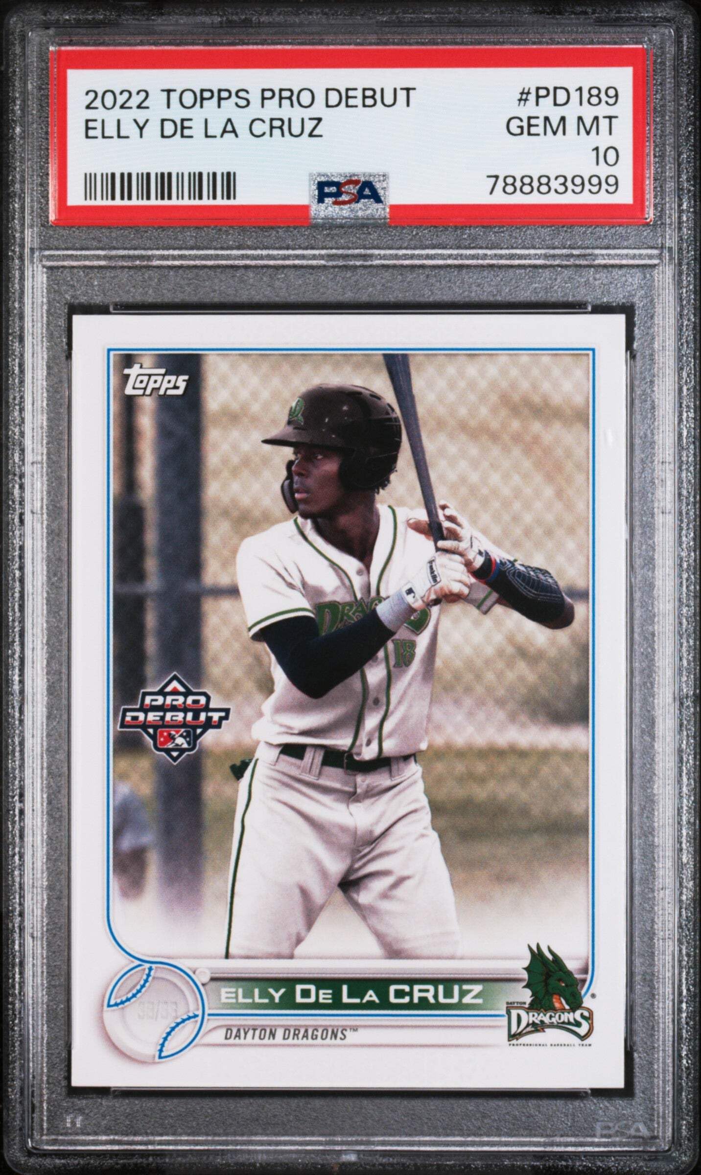 Amazon.com: Graded 2022 Topps Pro Debut Elly De La Cruz #PD189