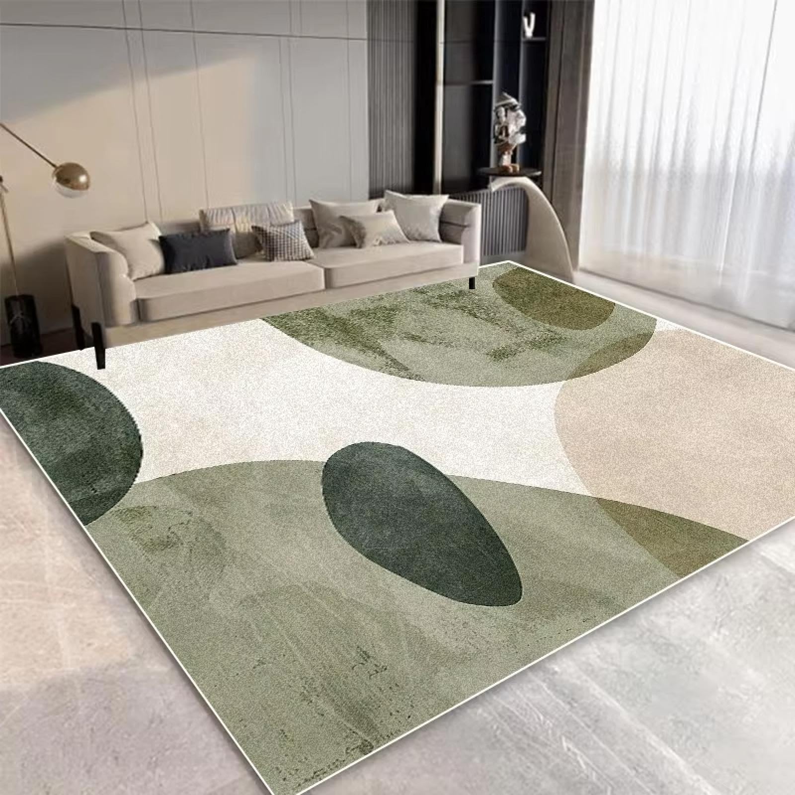 Modern Simple Carpet Large Area Living Room Abstract Decoration Rug Non-Slip Bedroom Cloakroom Mat Washable Lounge Rug 3'x5'(31"x55") Non Slip Rugs