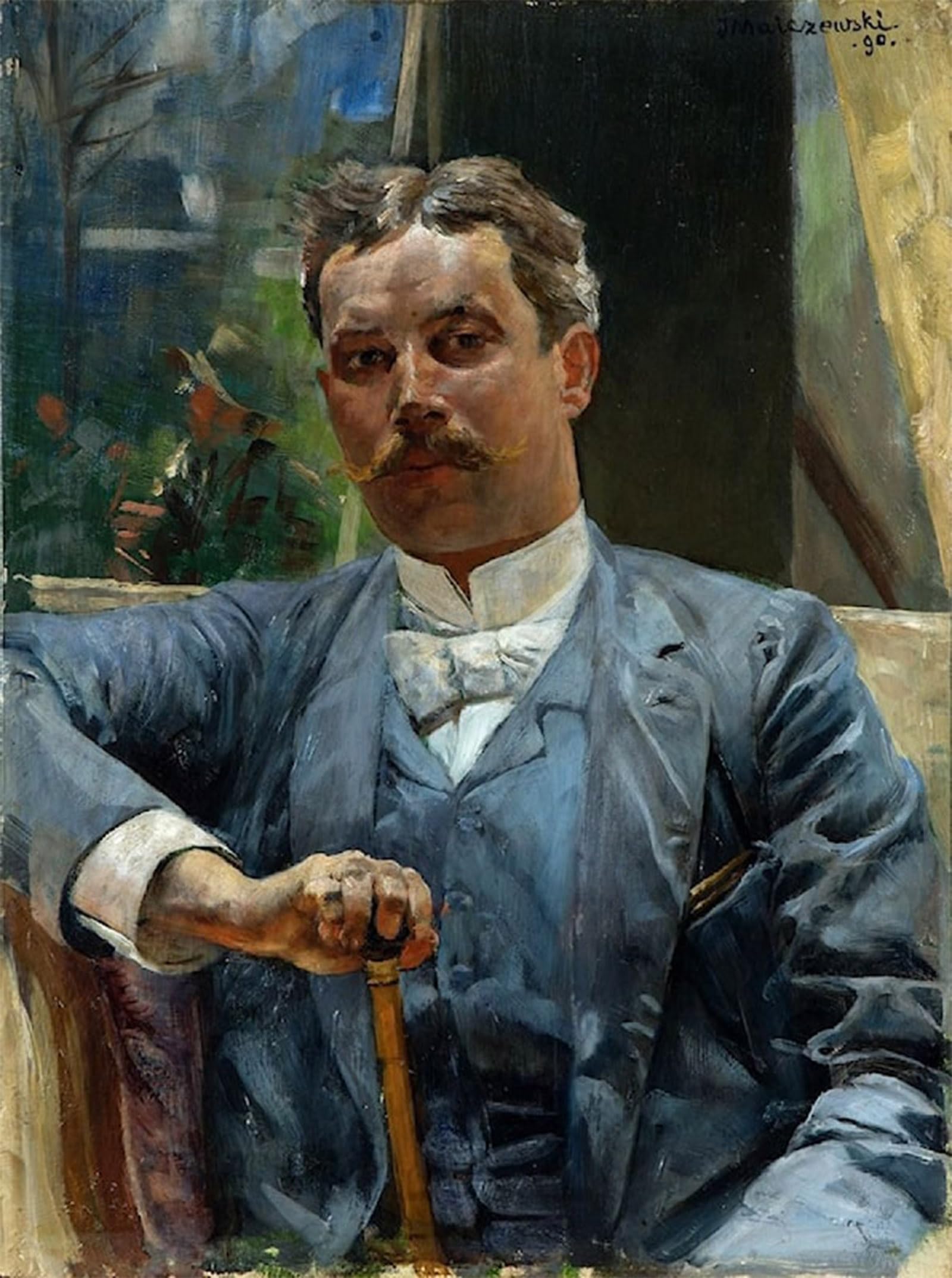 POSTERIIk Famous Modern Artwork Art Mural Portrait of Actor Portret Sobieslaw by Strzynski by Jacek Malczewski Oil Paintings Pictures for Home Decor 60x90cm