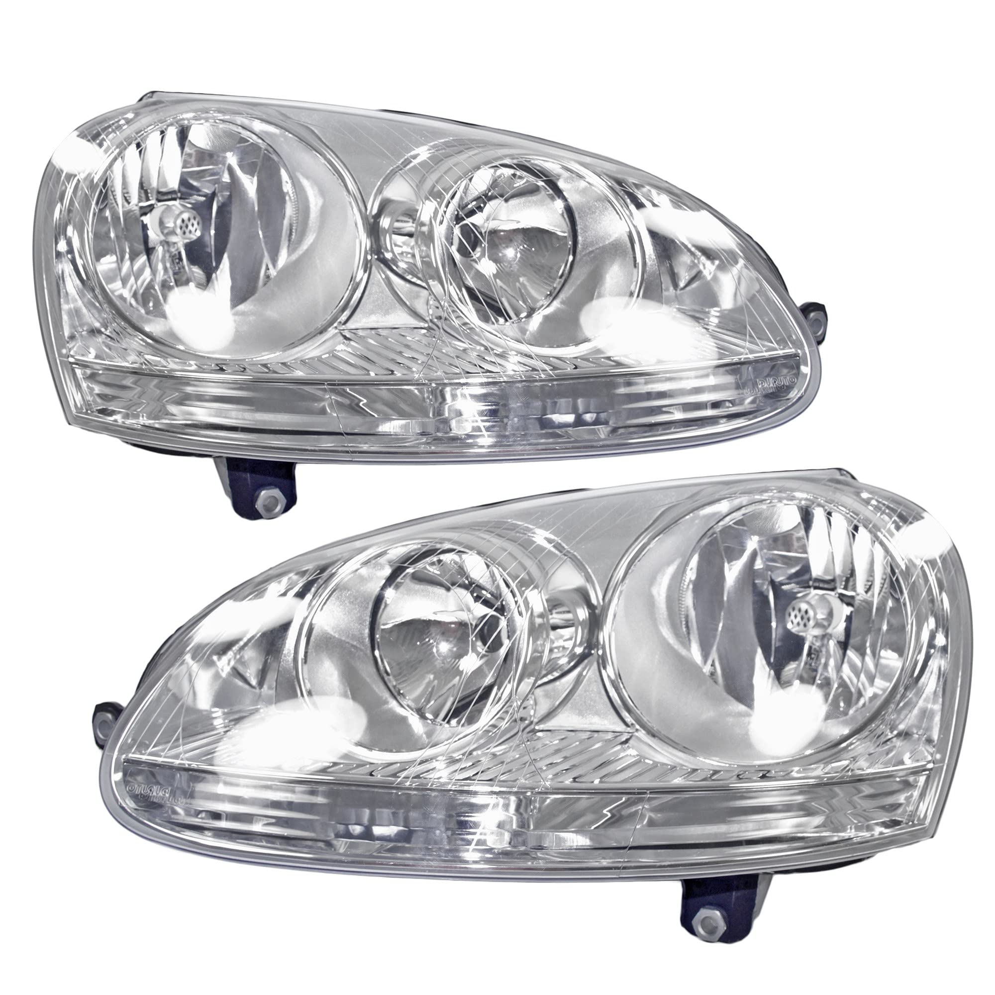 ATEC Germany 2x fari anteriori sinistro + destro H7 con motore elettrico, compatibile con VW GOLF V (1K1), GOLF V Variant (1K5), JETTA III (1K2)