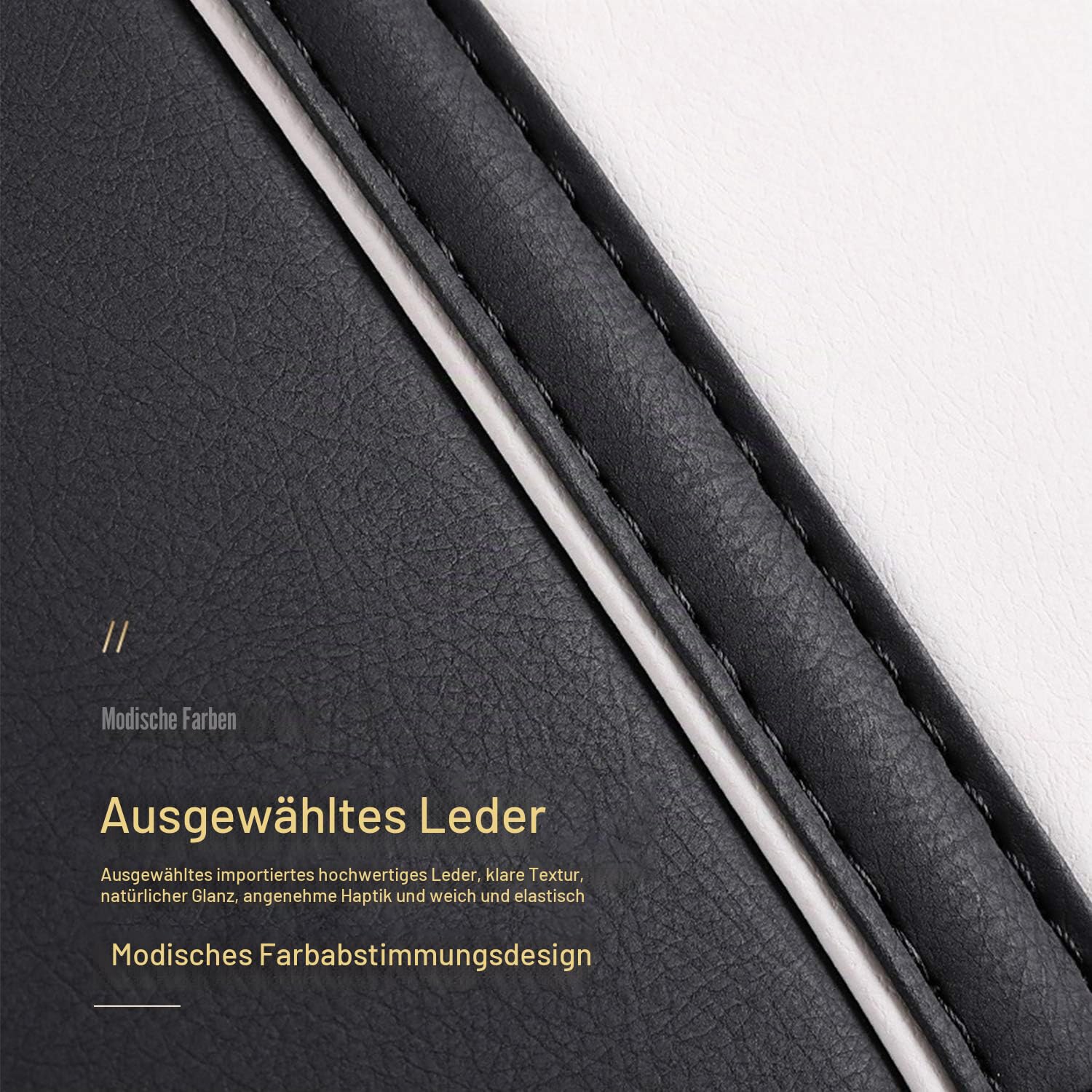 Ergocar Kofferraum Organizer Luxus Leopard Aufbewahrungstasche Organizer Wasserdicht Faltbar Kofferraum-Tasche für Auto/LKW/SUV (Schwarz-M)
