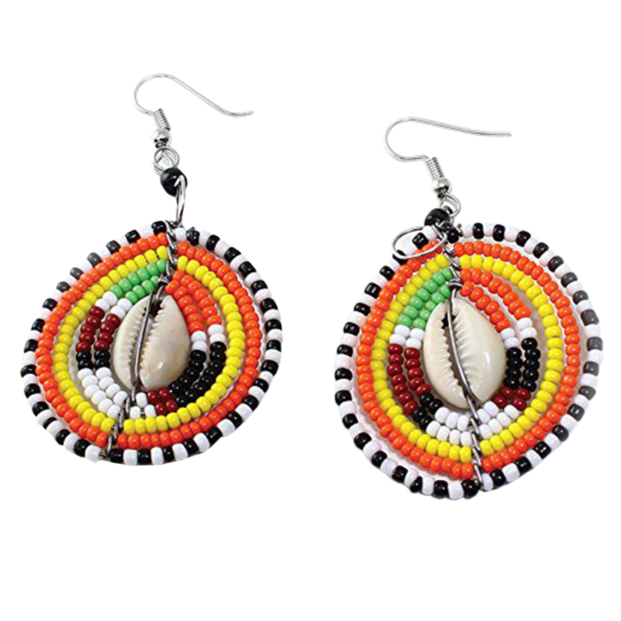Maasai Cowrie Shell Earrings