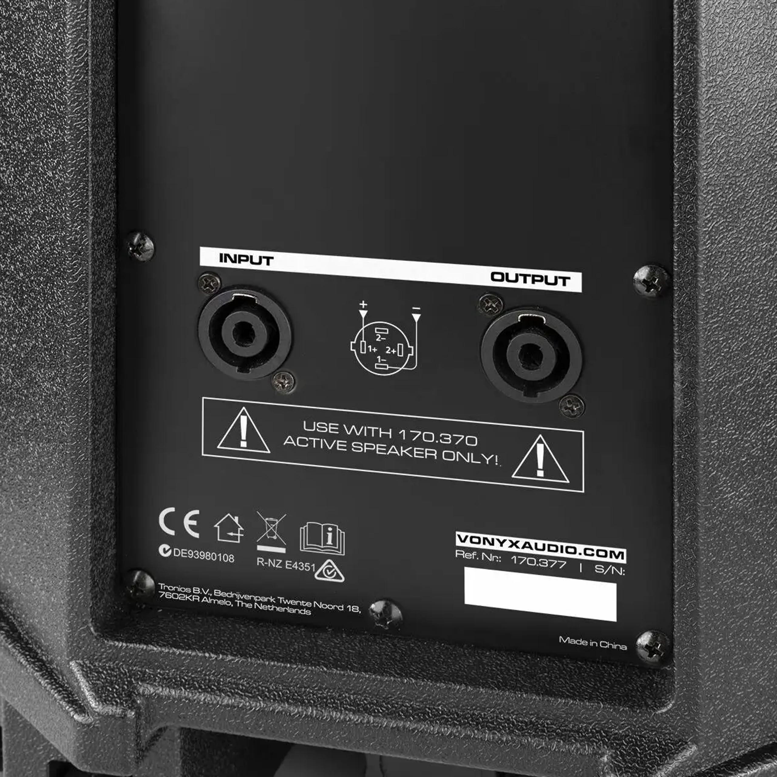Vonyx VSA10P Pack PA Pasivo - 2 Altavoces 10 Pulgadas, Amplificador VPA600 Bluetooth 2x300W, 2 Cables Speakon NL2 5 m, Equipo Sonido para DJ, Eventos y sonorización Profesional