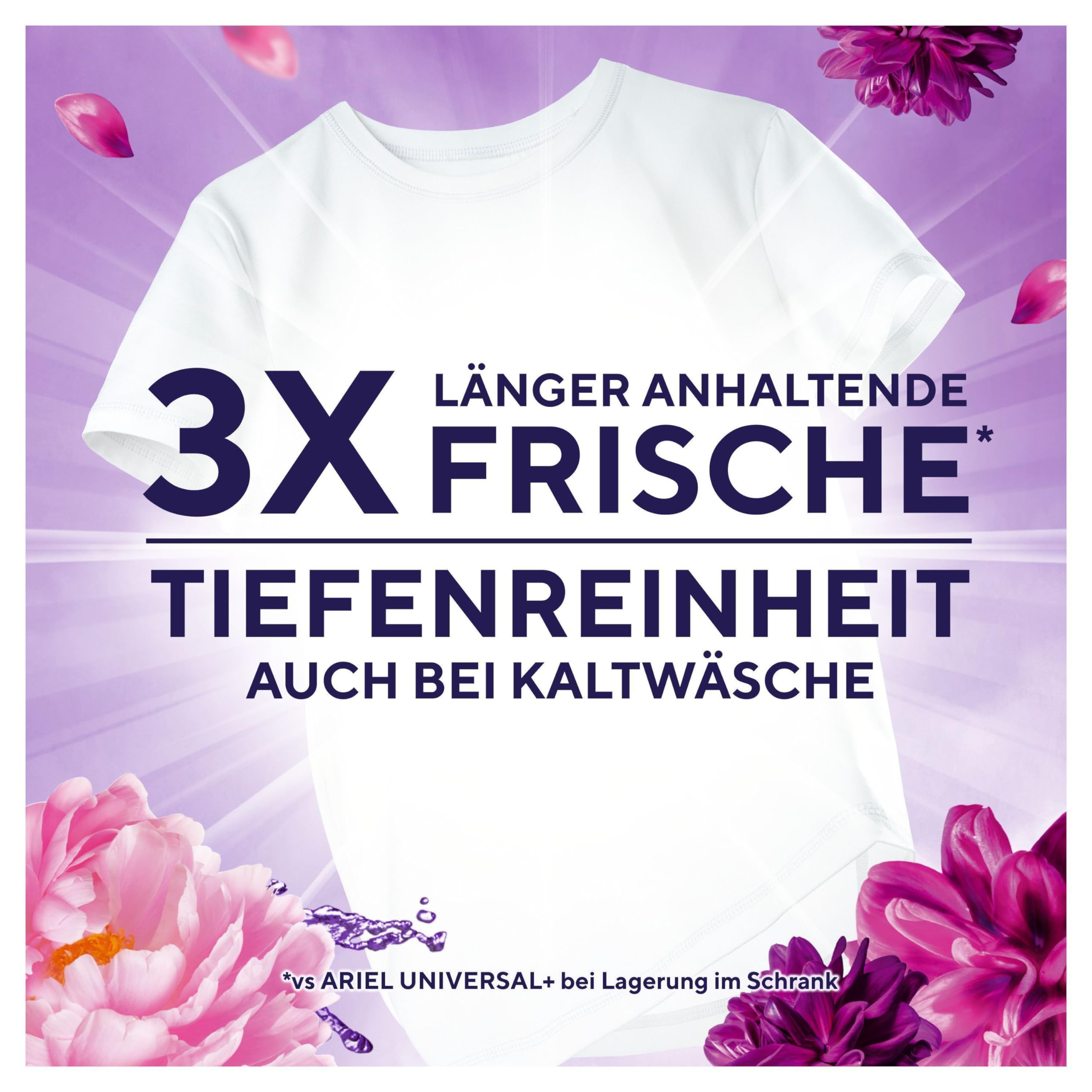 Lenor Waschmittel PODS All-in-1, 76 Waschladungen, Amethyst Blütentraum, Langanhaltende Frische und Tiefenreinigung selbst bei niedrigen Temperaturen