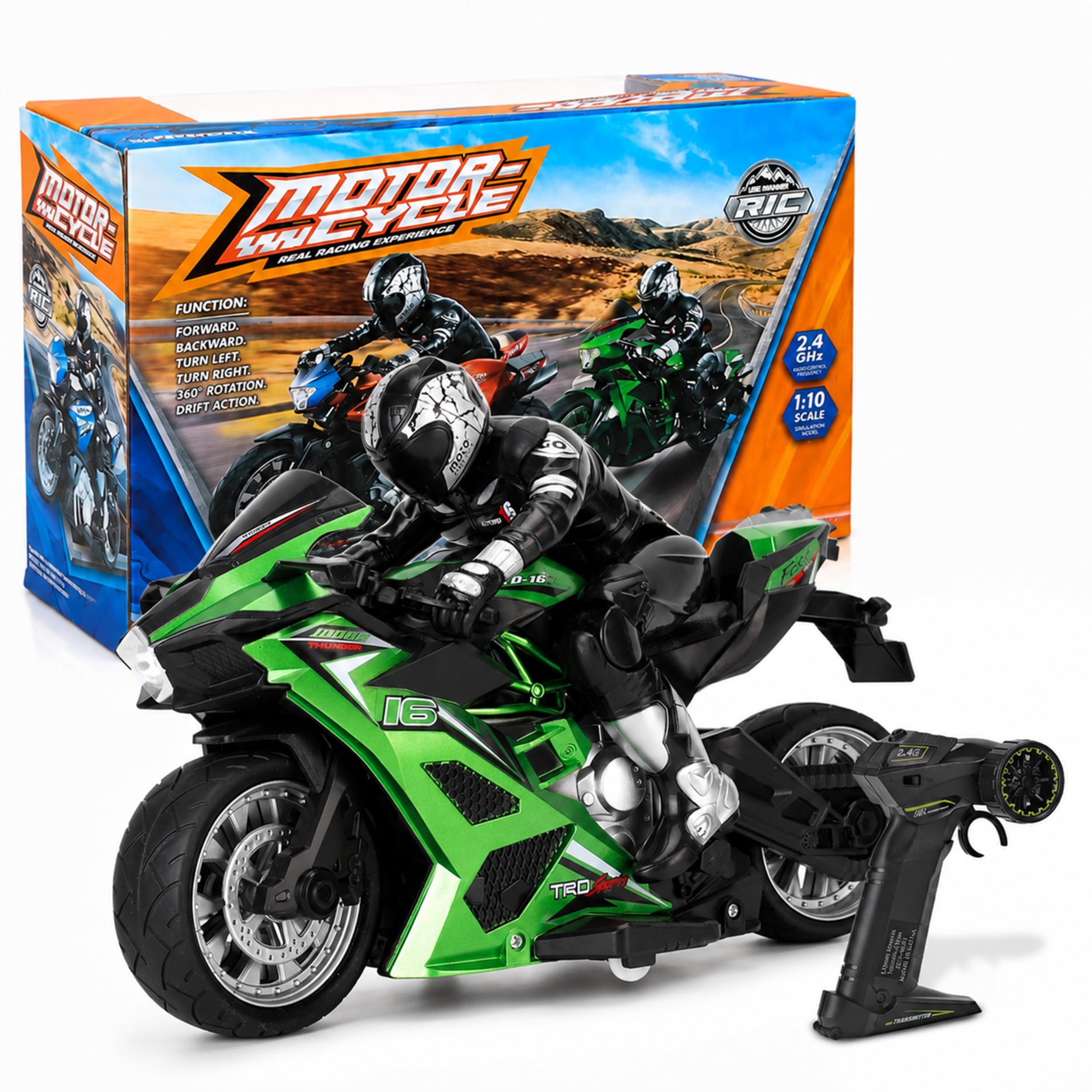 その他 Aman Liberty Imports 2 4g Rc Remote Control Stunt Motorcycle Riding