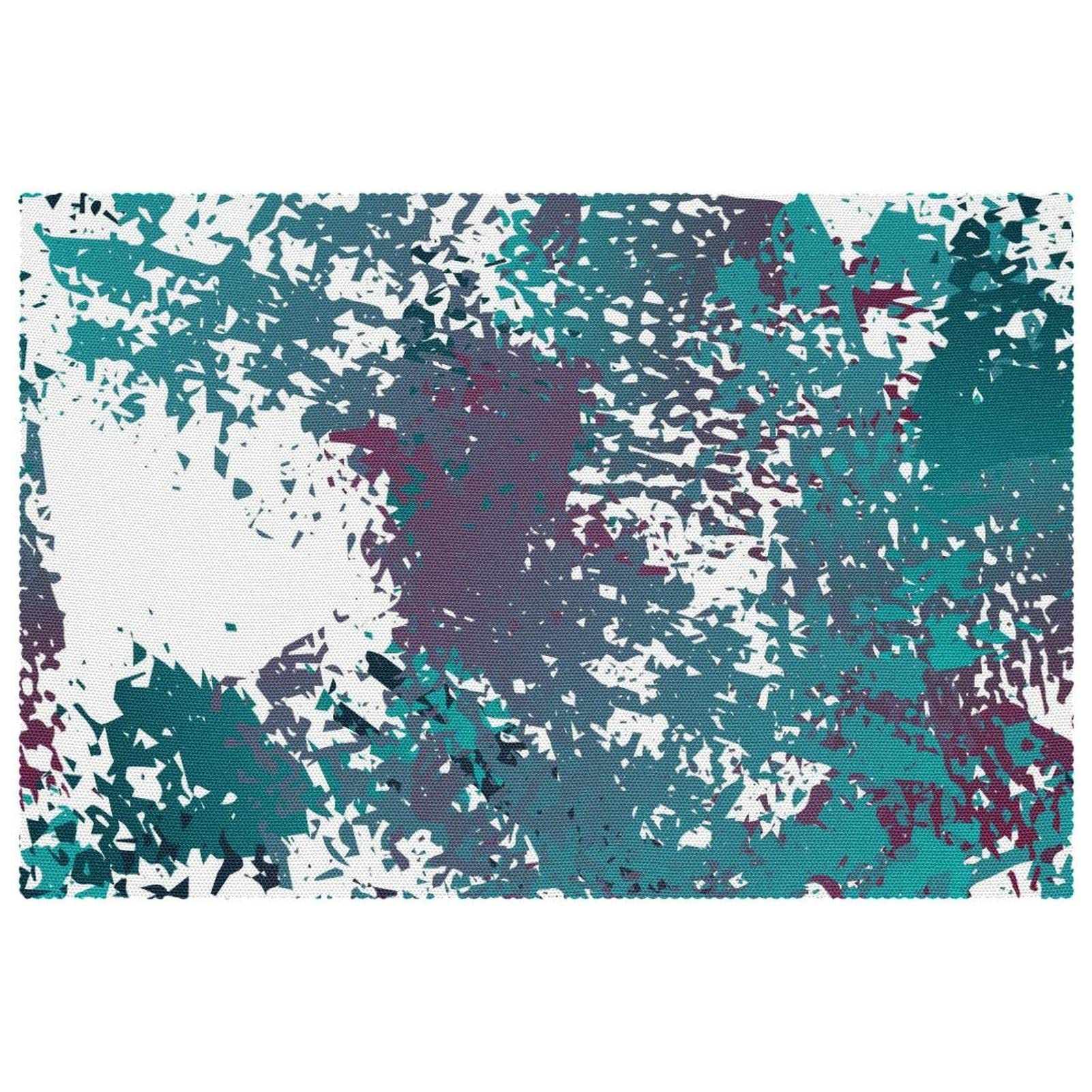 Sets de table antidérapants et thermorésistants vert encre pour protéger la table