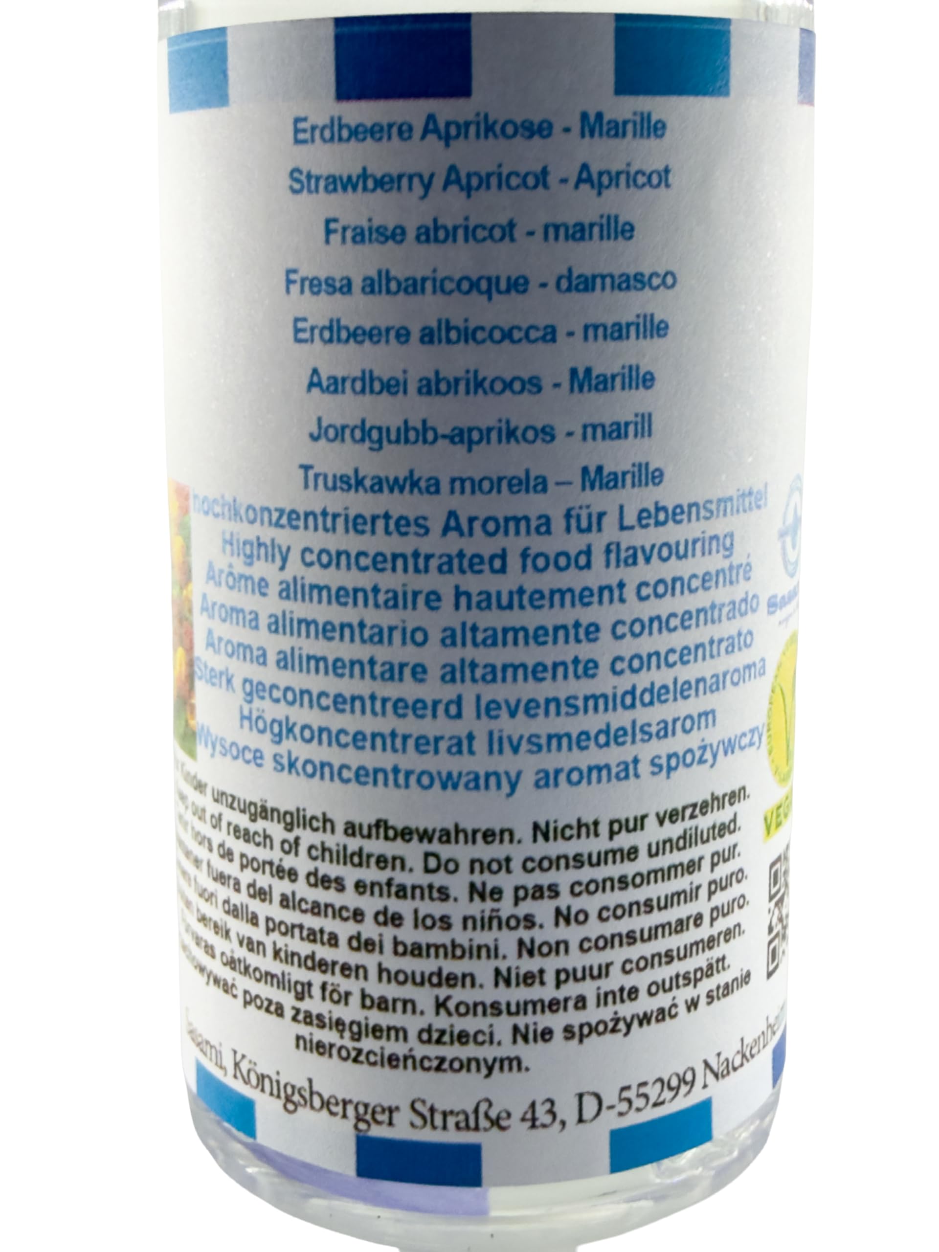 Fresa albaricoque - damasco aroma concentrado - Vegano - Sasami - 100ml