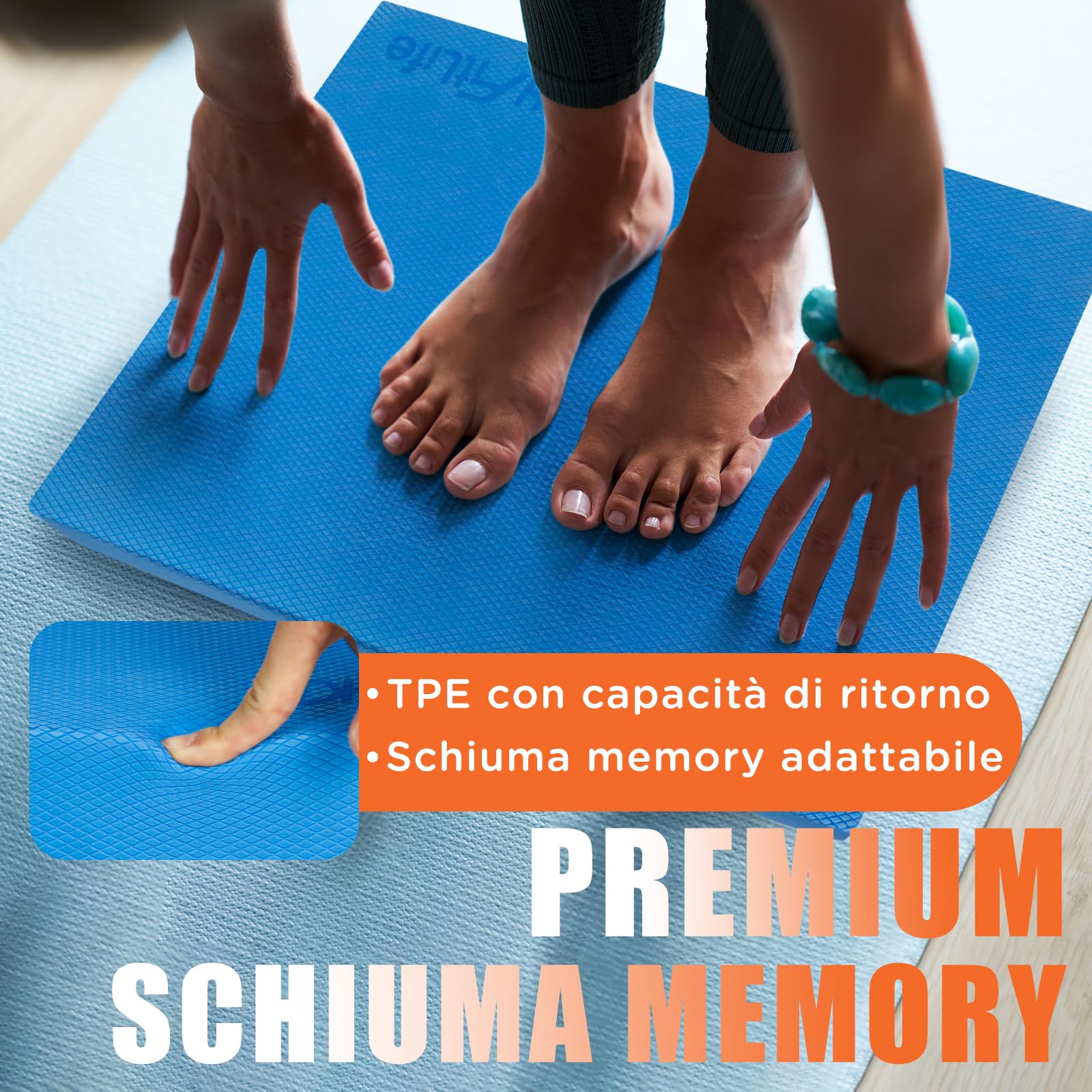 DH FitLife Premium Balance Pad – Cuscino Propriocettivo Ideale per Esercizi di Equilibrio e Stabilità | Yoga, Pilates, Balance & Core Training | Cuscino per Fisioterapia e Allenamento Fitness
