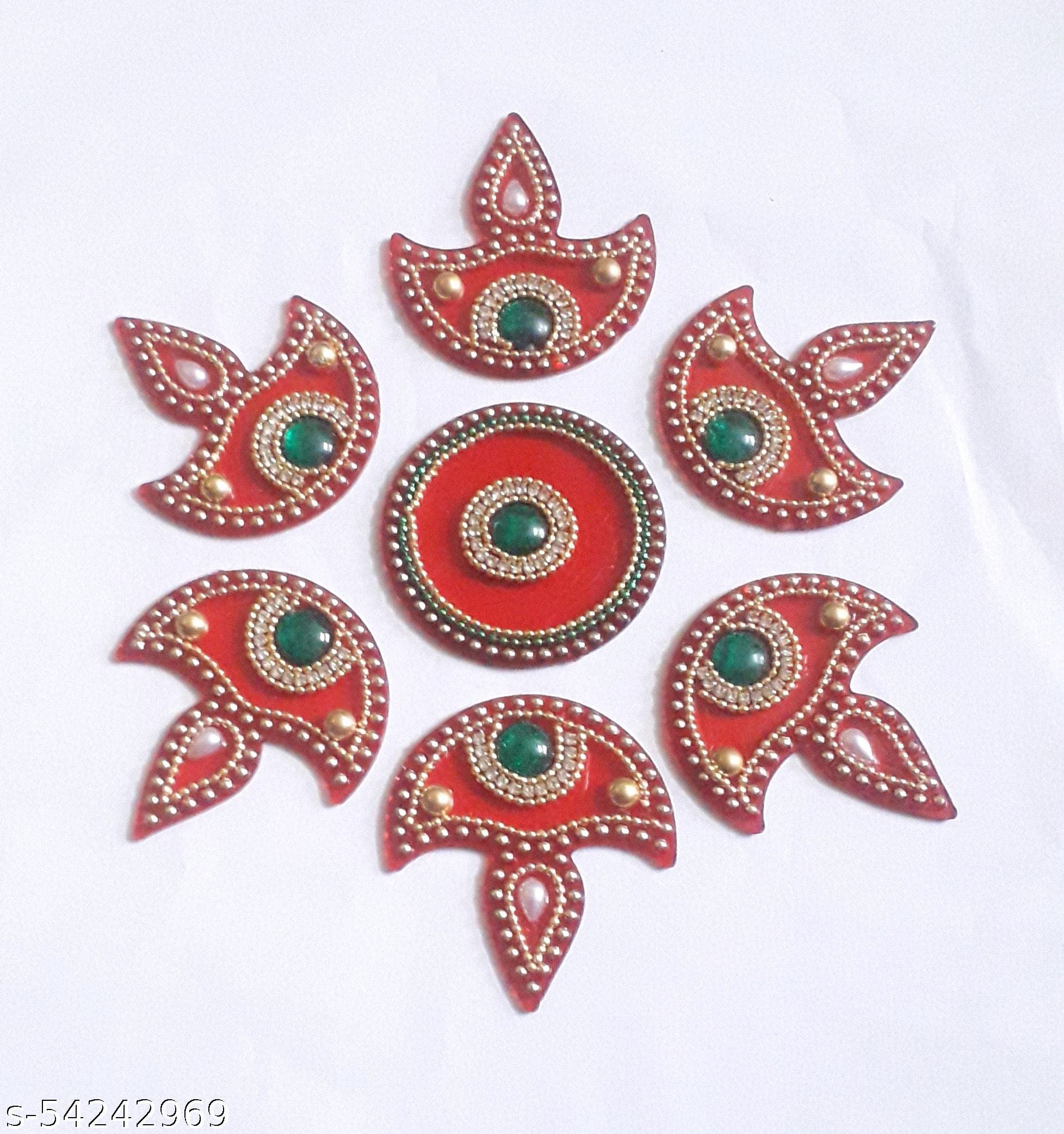 Rangoli Beautiful Reusable Traditional Festive Home Decor Acrylic Rangoli with Studded Stones (B0B3MY58T4) Amazon Price History, Amazon Price Tracker