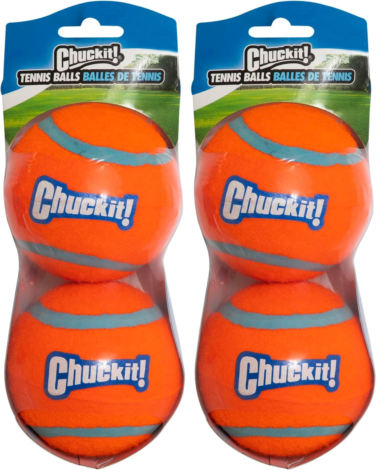 Chuckit! 2'li Köpek Tenis Oyun Topu (XL Boy) (2 paketi)