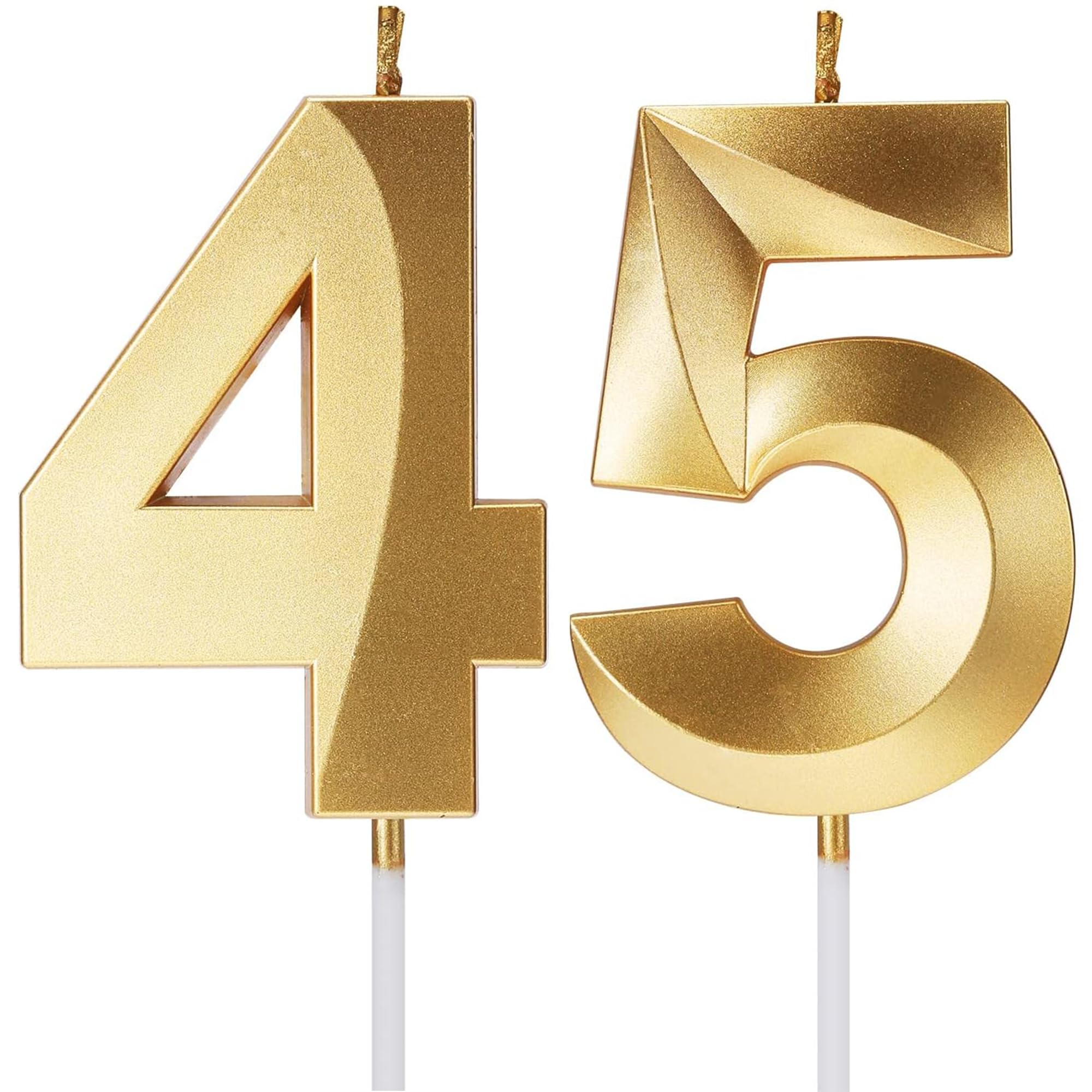 Birthday Candles Number Candles Age Year for Cakes Happy Birthday 3D Designed Wedding Anniversary Party Cake Topper Decorations