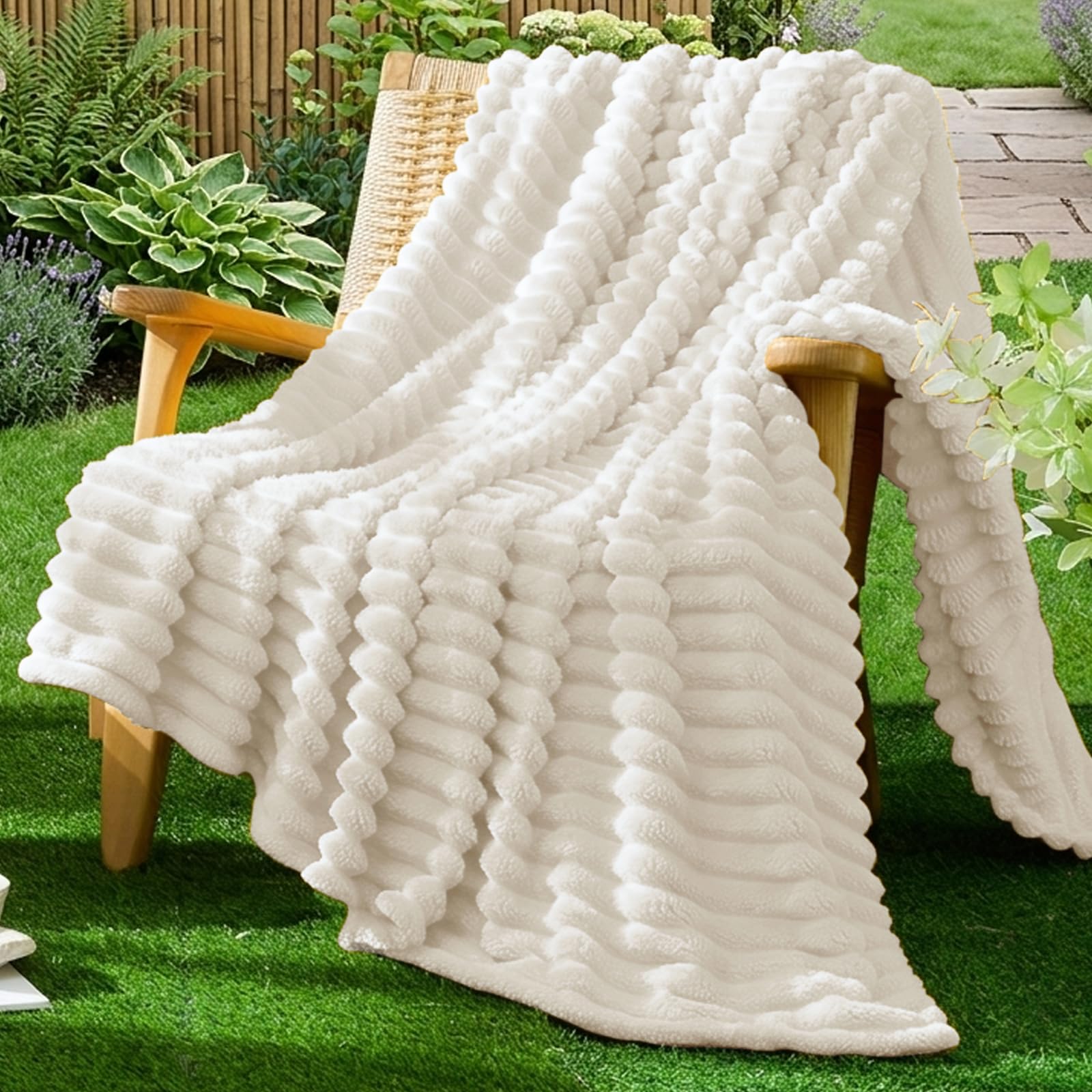 Vielit Kuscheldecke Flauschig,Ultral Weiche Kuscheldecke-Leichte Atmungsaktiv Wohn- & Kuscheldecken, Tagesdecke & Sofadecke überwurf, Pflegeleicht Cord Decke für Zimmer Deko