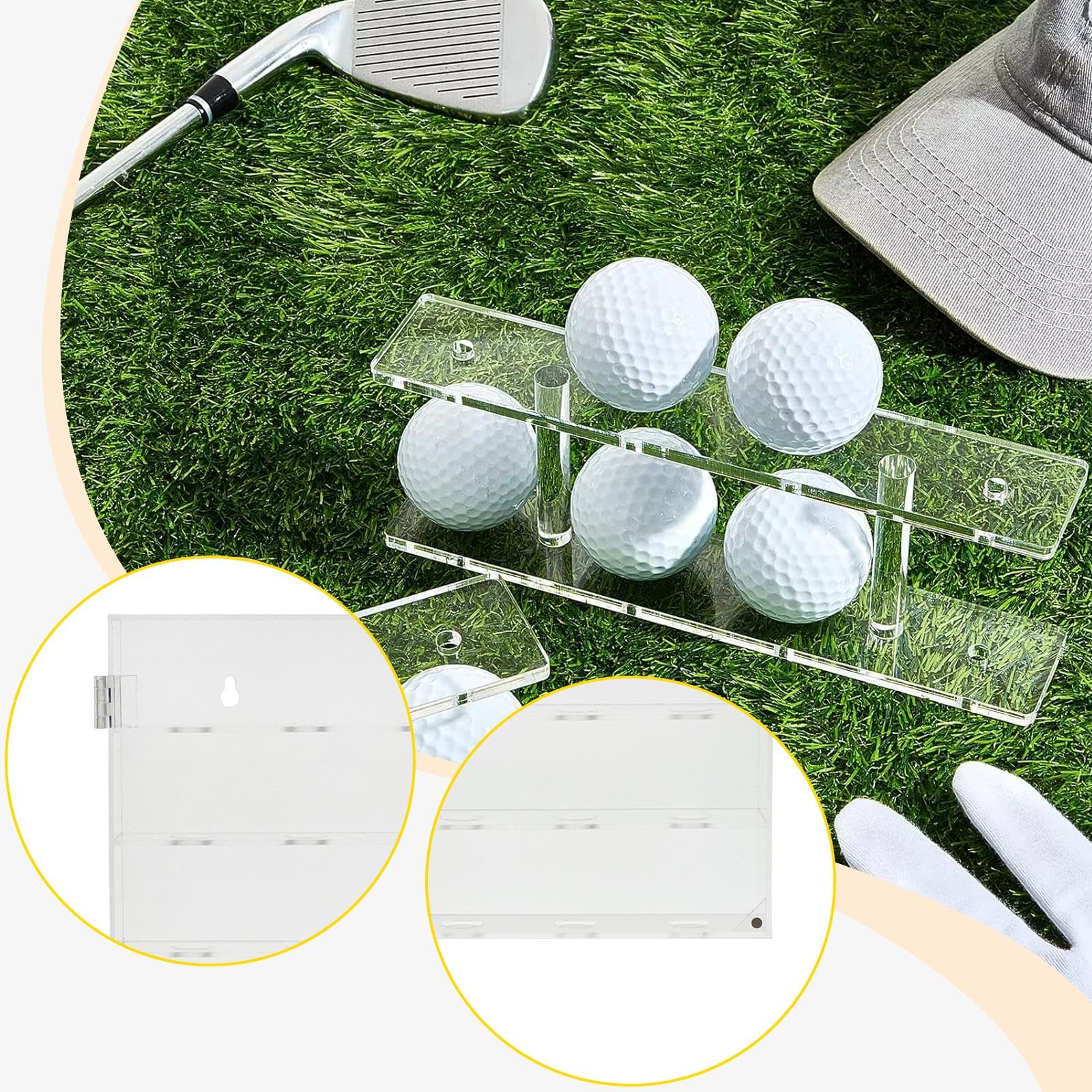 Vitrina para Artículos de Colección, Soporte para Pelotas de Golf