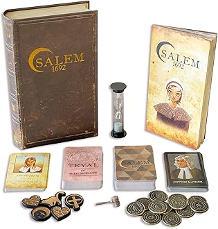Facade Games Salem 1692 Deluxe Edition Board Game - Witch Hunt Game for Friends and Family - A Game of Cards, Strategy, Deceit, and Luck for 4-12 Players